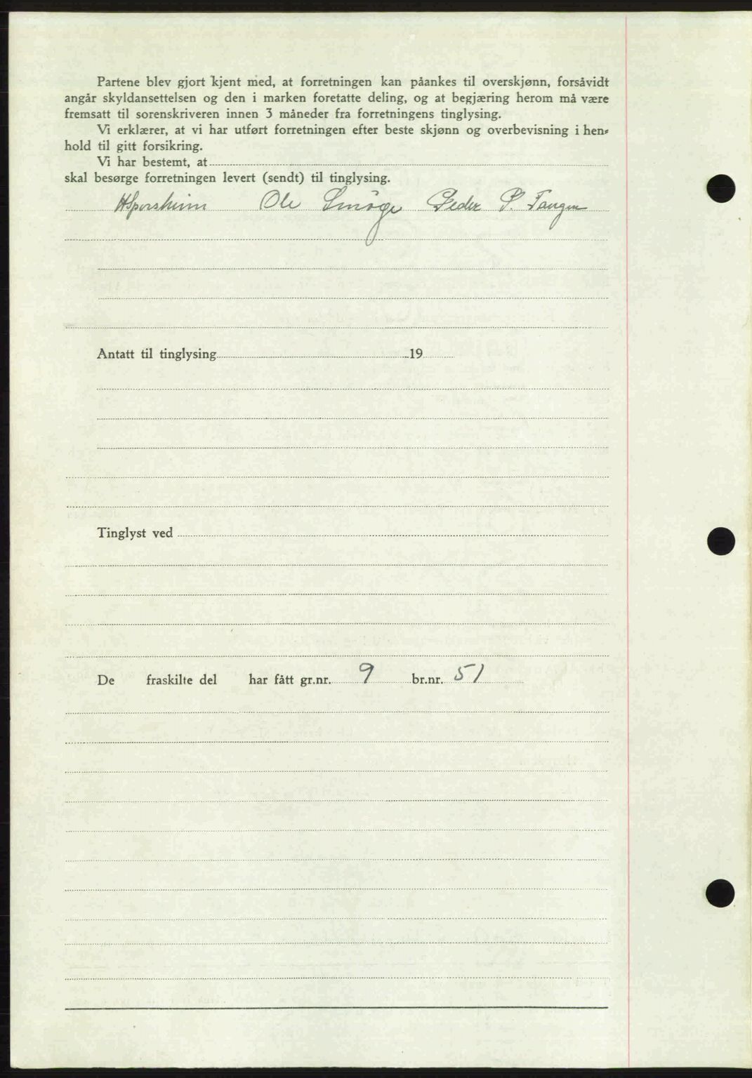 Romsdal sorenskriveri, AV/SAT-A-4149/1/2/2C: Mortgage book no. A23, 1947-1947, Diary no: : 2006/1947