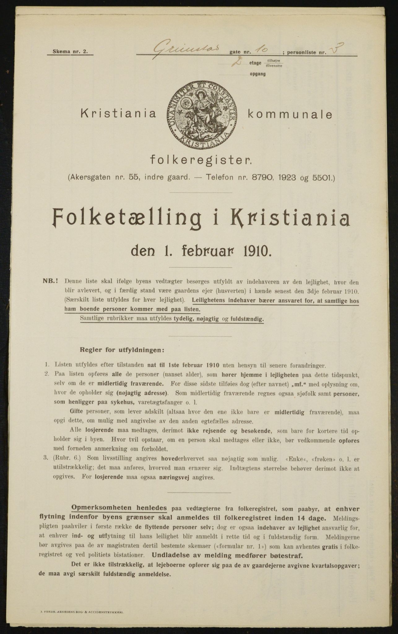 OBA, Municipal Census 1910 for Kristiania, 1910, p. 28481