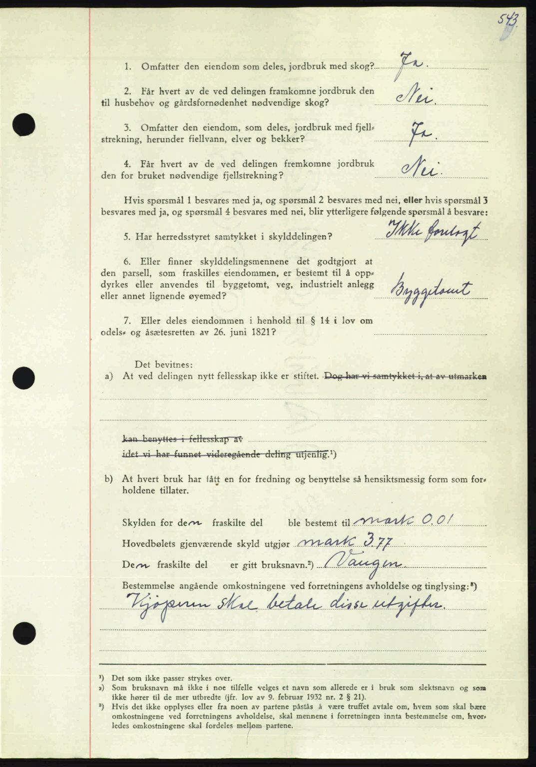 Nordmøre sorenskriveri, AV/SAT-A-4132/1/2/2Ca: Mortgage book no. A106, 1947-1947, Diary no: : 2465/1947