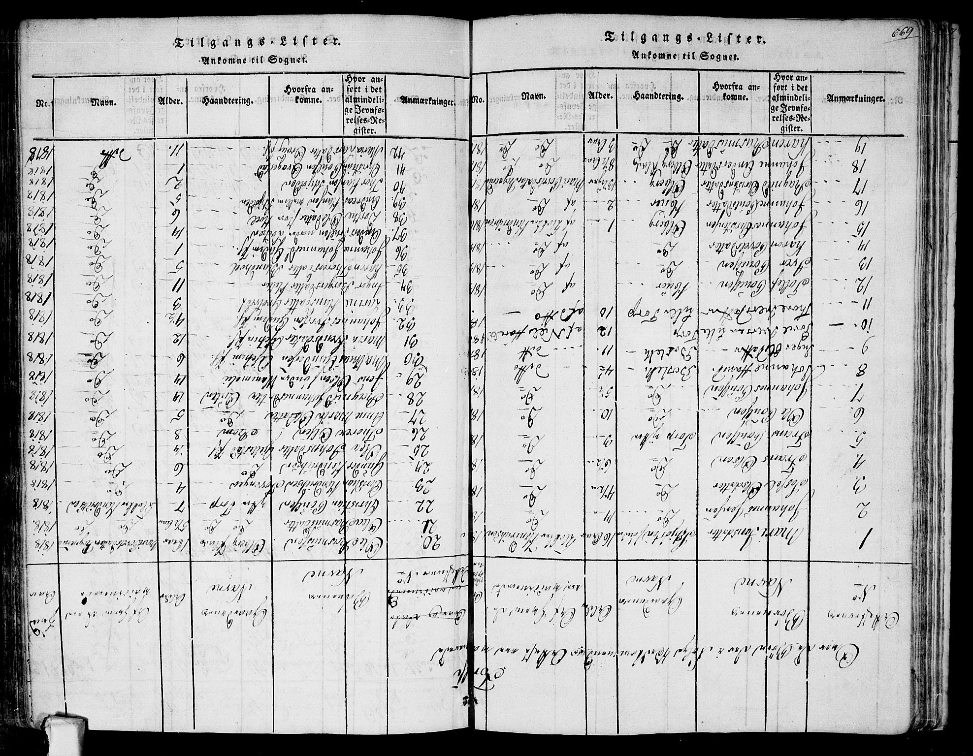 Askim prestekontor Kirkebøker, AV/SAO-A-10900/F/Fa/L0004: Parish register (official) no. 4, 1817-1846, p. 668-669