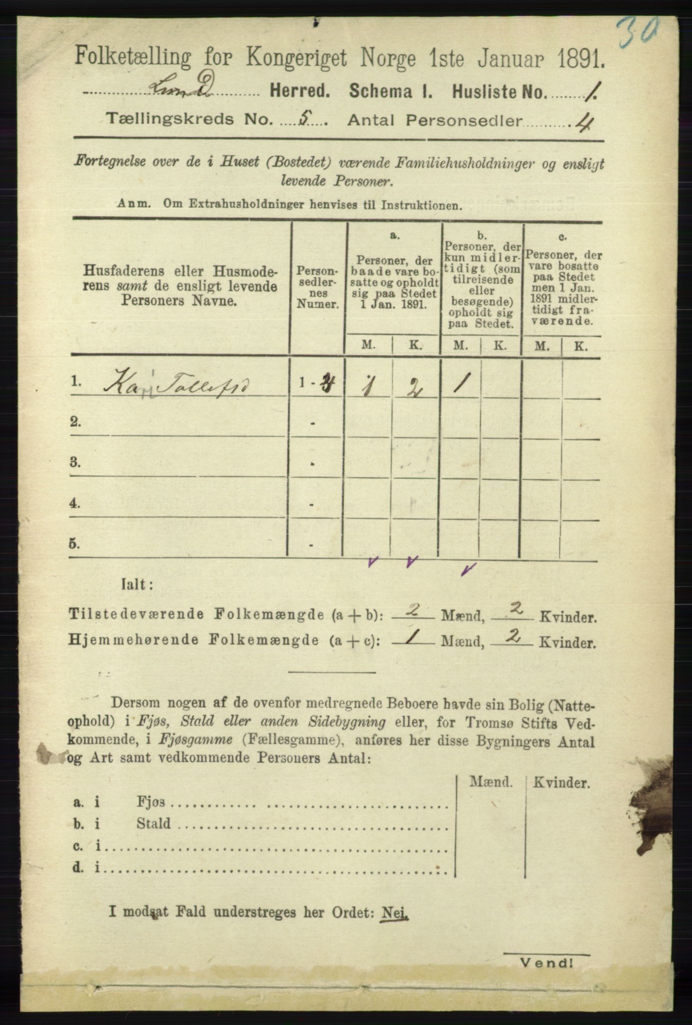 RA, 1891 census for 1112 Lund, 1891, p. 1671