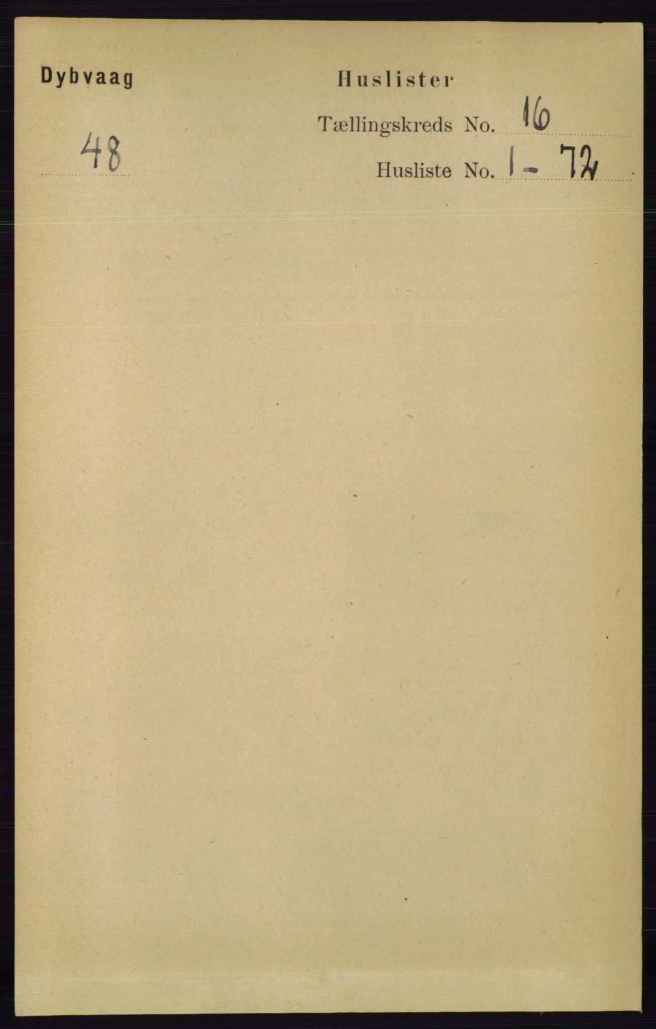 RA, 1891 census for 0915 Dypvåg, 1891, p. 6324