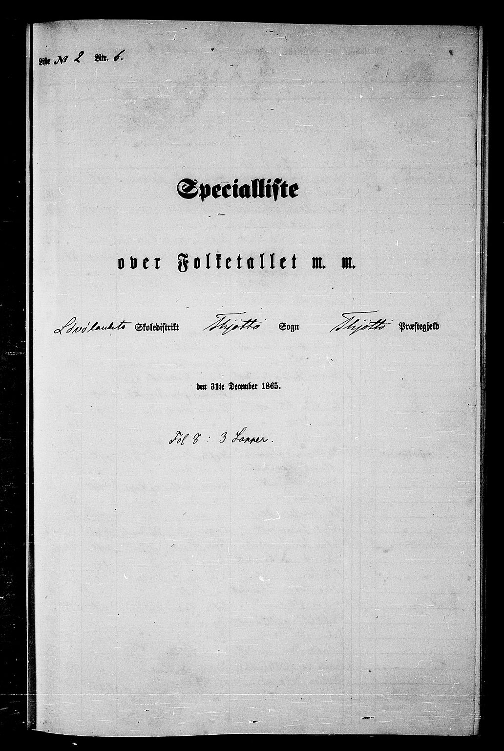 RA, 1865 census for Tjøtta, 1865, p. 43