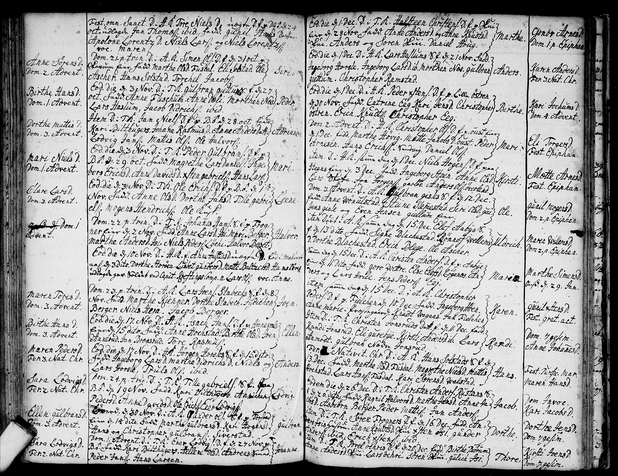 Asker prestekontor Kirkebøker, SAO/A-10256a/F/Fa/L0001: Parish register (official) no. I 1, 1726-1744, p. 83