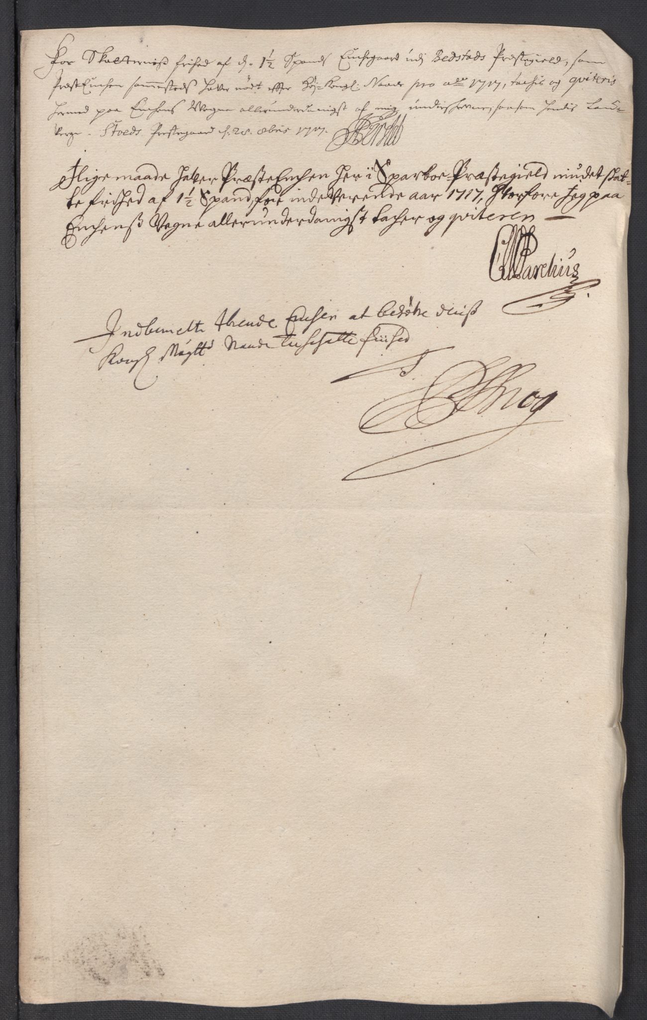 Rentekammeret inntil 1814, Reviderte regnskaper, Fogderegnskap, AV/RA-EA-4092/R63/L4325: Fogderegnskap Inderøy, 1717, p. 251