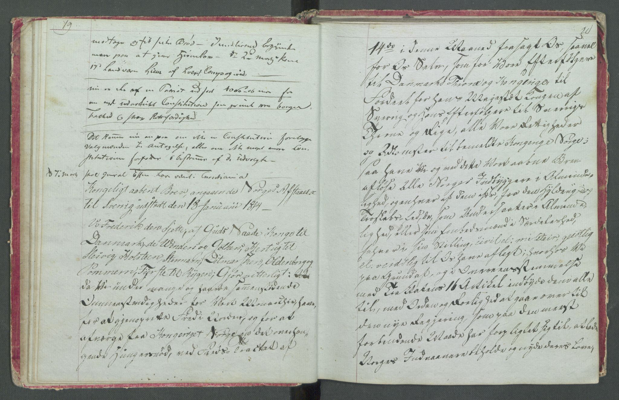 Forskjellige samlinger, Historisk-kronologisk samling, AV/RA-EA-4029/G/Ga/L0009B: Historisk-kronologisk samling. Dokumenter fra oktober 1814, årene 1815 og 1816, Christian Frederiks regnskapsbok 1814 - 1848., 1814-1848, p. 194