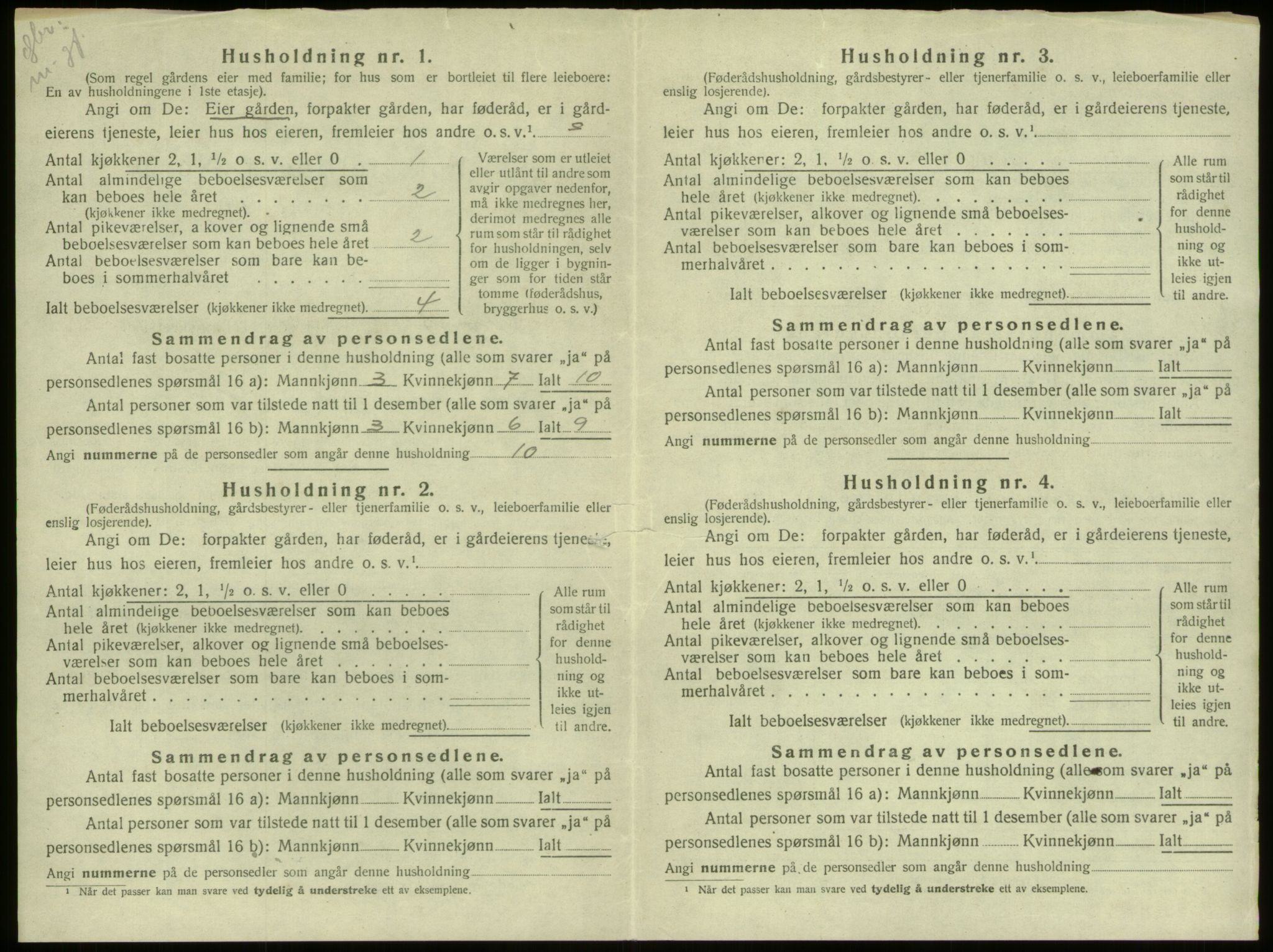 SAB, 1920 census for Stryn, 1920, p. 108