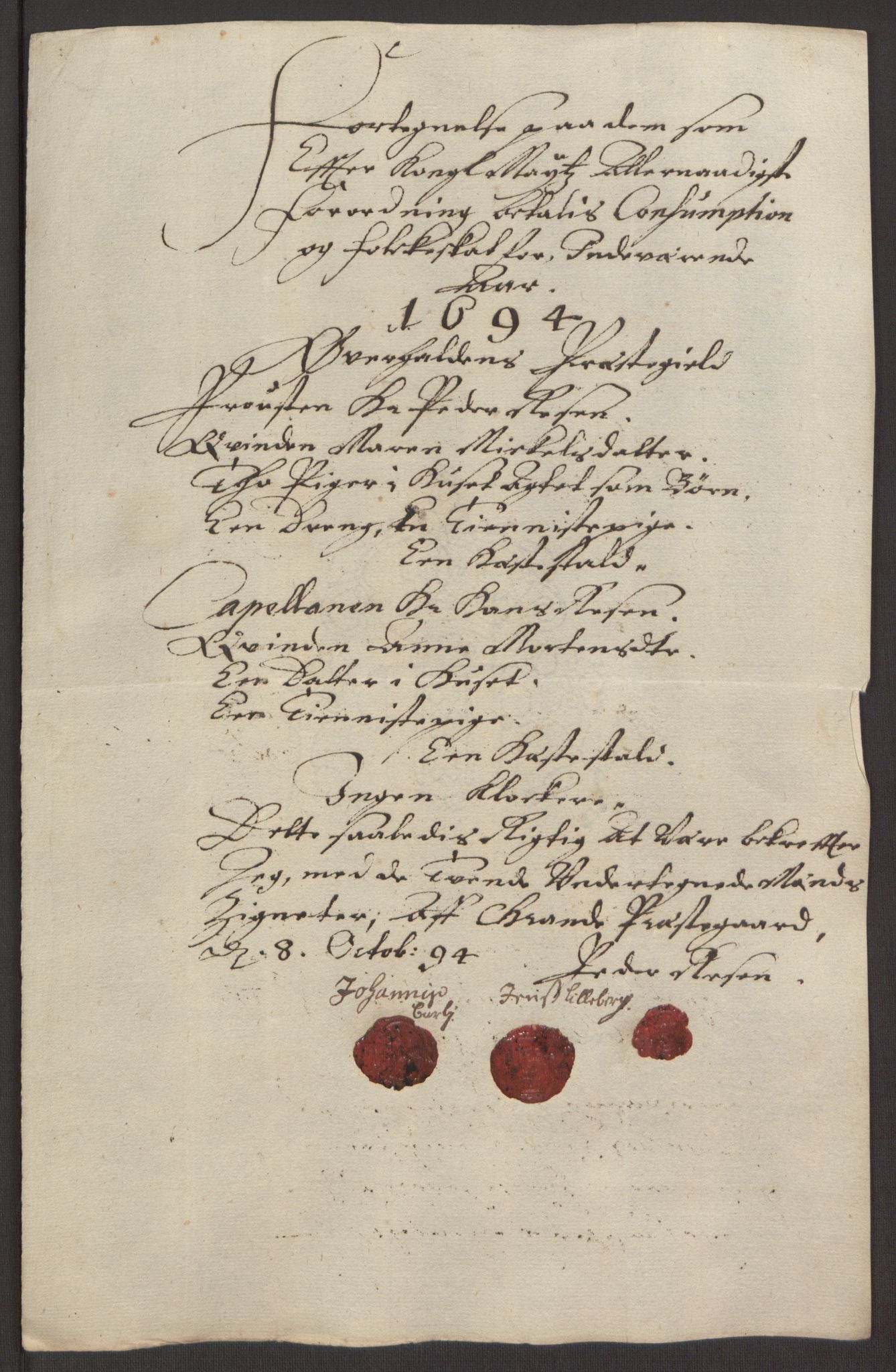 Rentekammeret inntil 1814, Reviderte regnskaper, Fogderegnskap, AV/RA-EA-4092/R64/L4424: Fogderegnskap Namdal, 1692-1695, p. 355