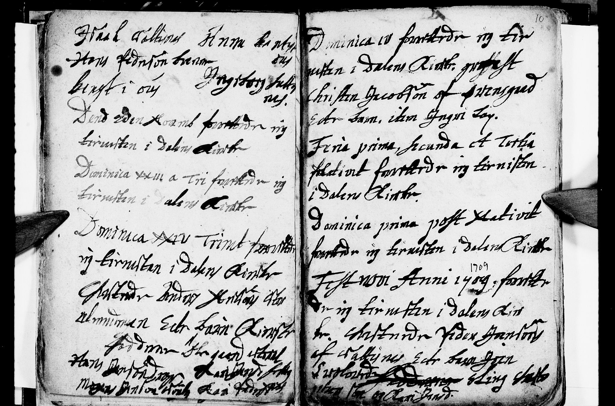 Ministerialprotokoller, klokkerbøker og fødselsregistre - Nordland, AV/SAT-A-1459/847/L0661: Parish register (official) no. 847A01, 1708-1717, p. 10