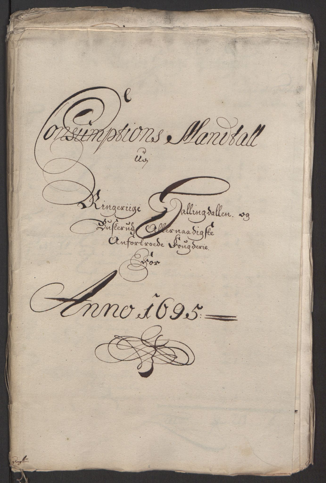 Rentekammeret inntil 1814, Reviderte regnskaper, Fogderegnskap, RA/EA-4092/R22/L1452: Fogderegnskap Ringerike, Hallingdal og Buskerud, 1695, p. 222