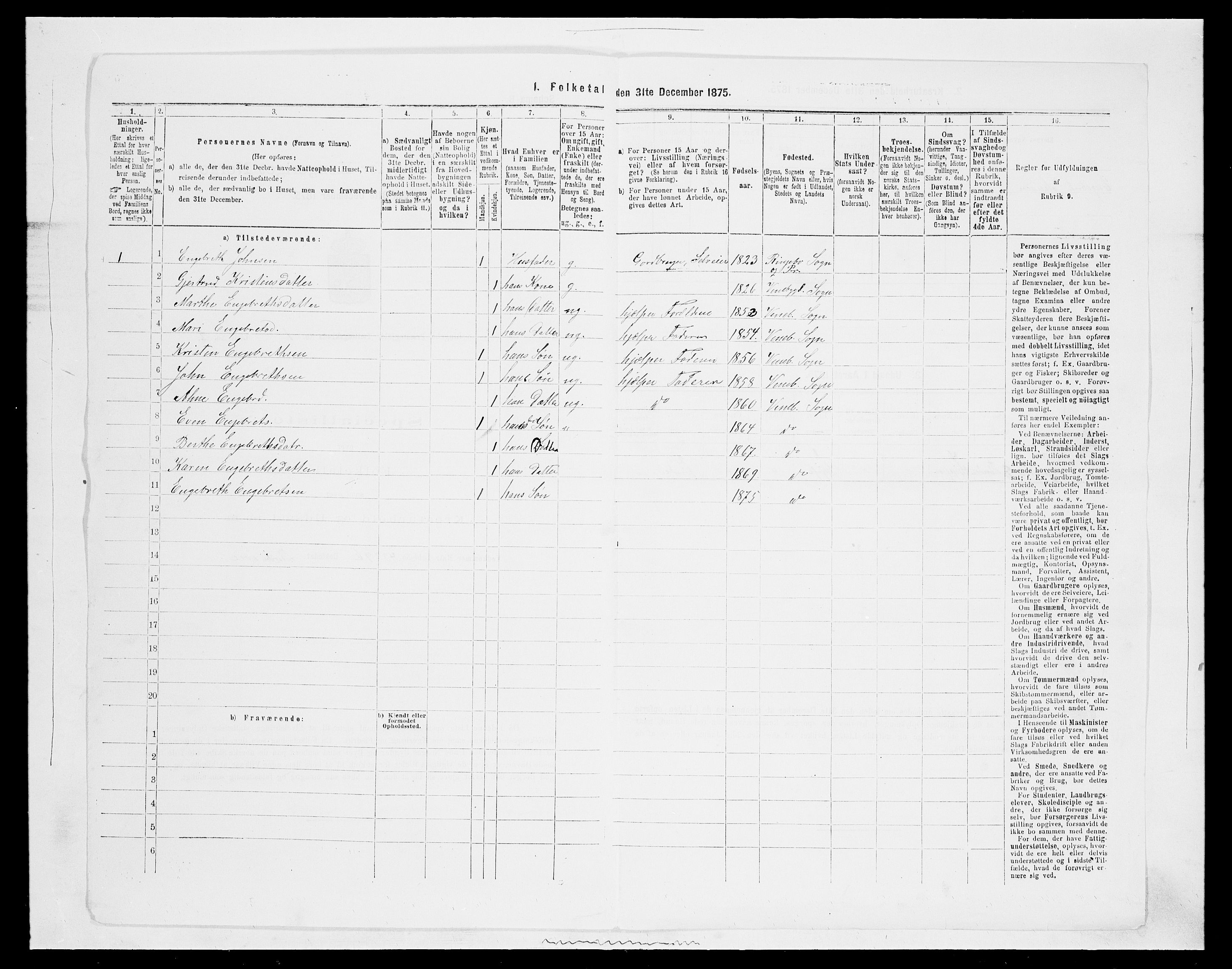 SAH, 1875 census for 0520P Ringebu, 1875, p. 88