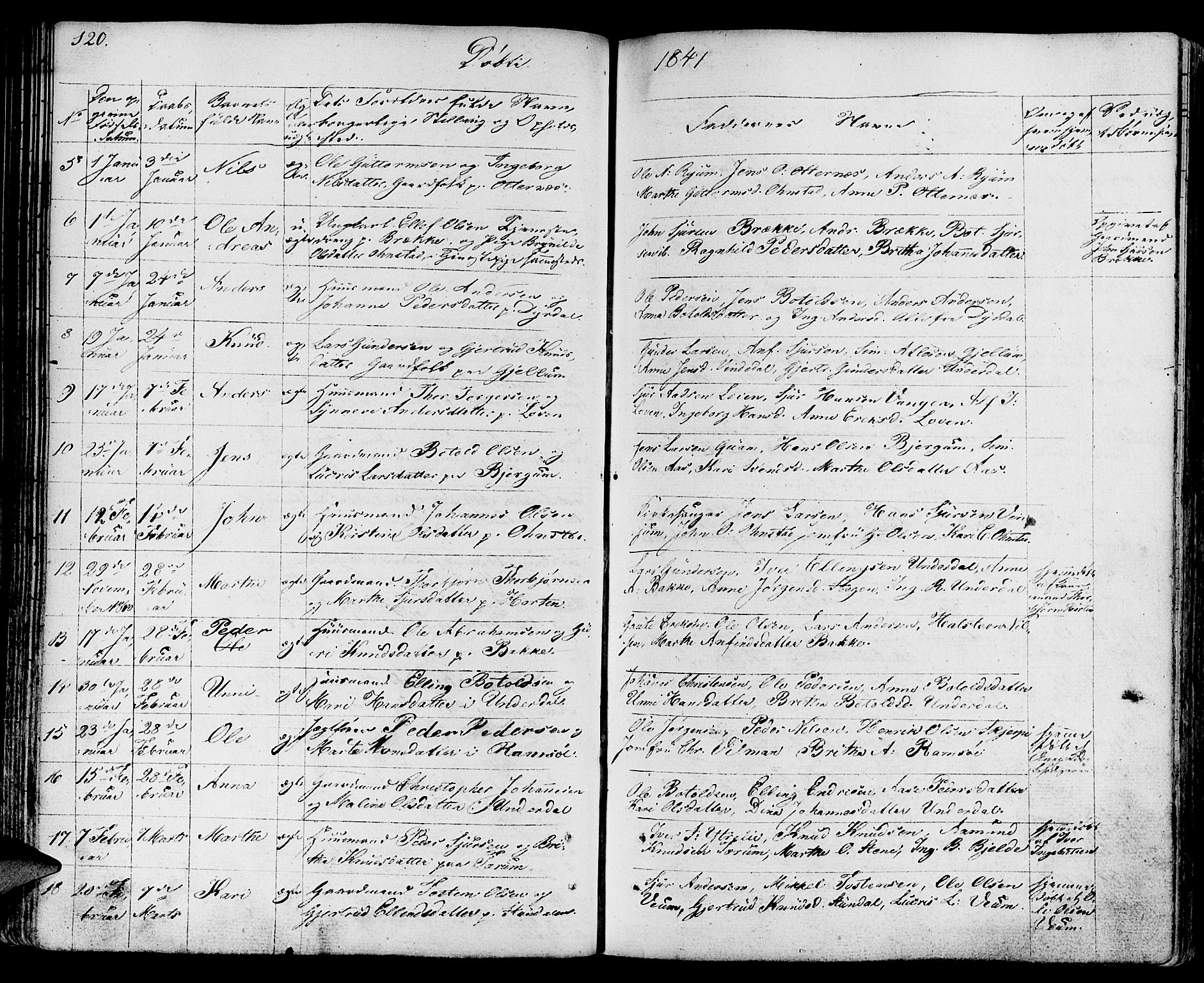 Aurland sokneprestembete, SAB/A-99937/H/Ha/Haa/L0006: Parish register (official) no. A 6, 1821-1859, p. 120