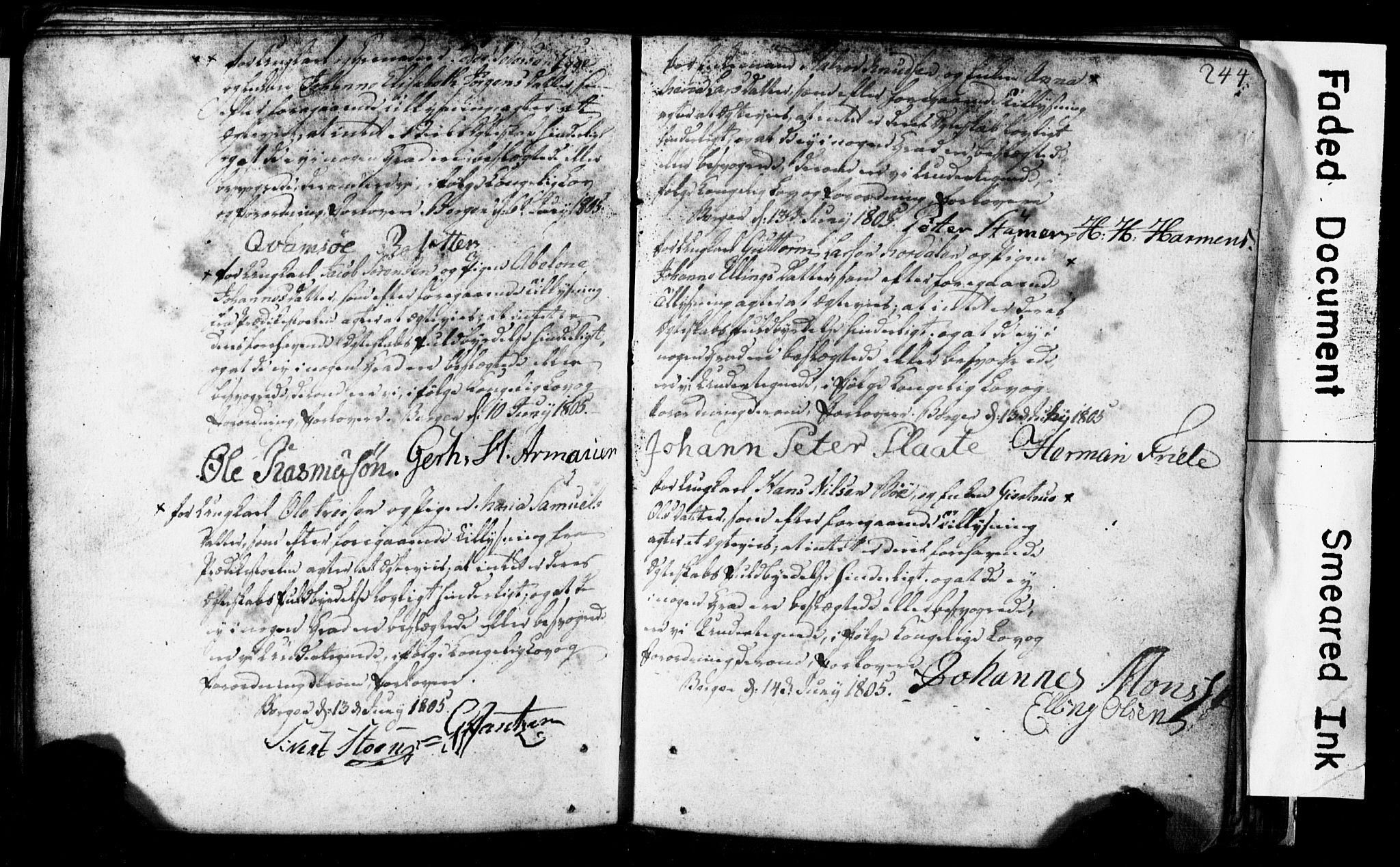 Korskirken sokneprestembete, AV/SAB-A-76101: Best man's statements no. II.5.1, 1776-1816, p. 244