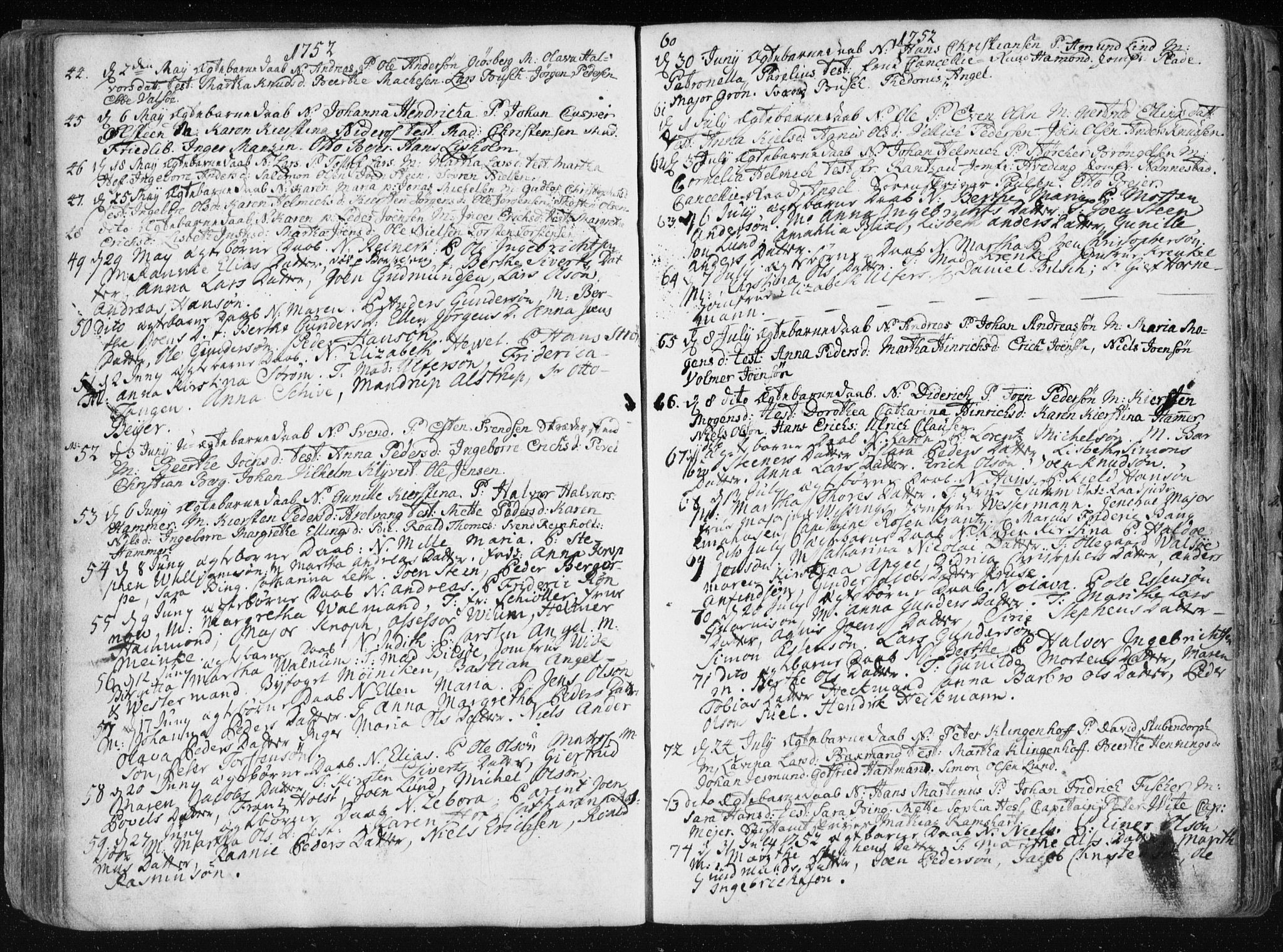 Ministerialprotokoller, klokkerbøker og fødselsregistre - Sør-Trøndelag, AV/SAT-A-1456/601/L0036: Parish register (official) no. 601A04, 1729-1769