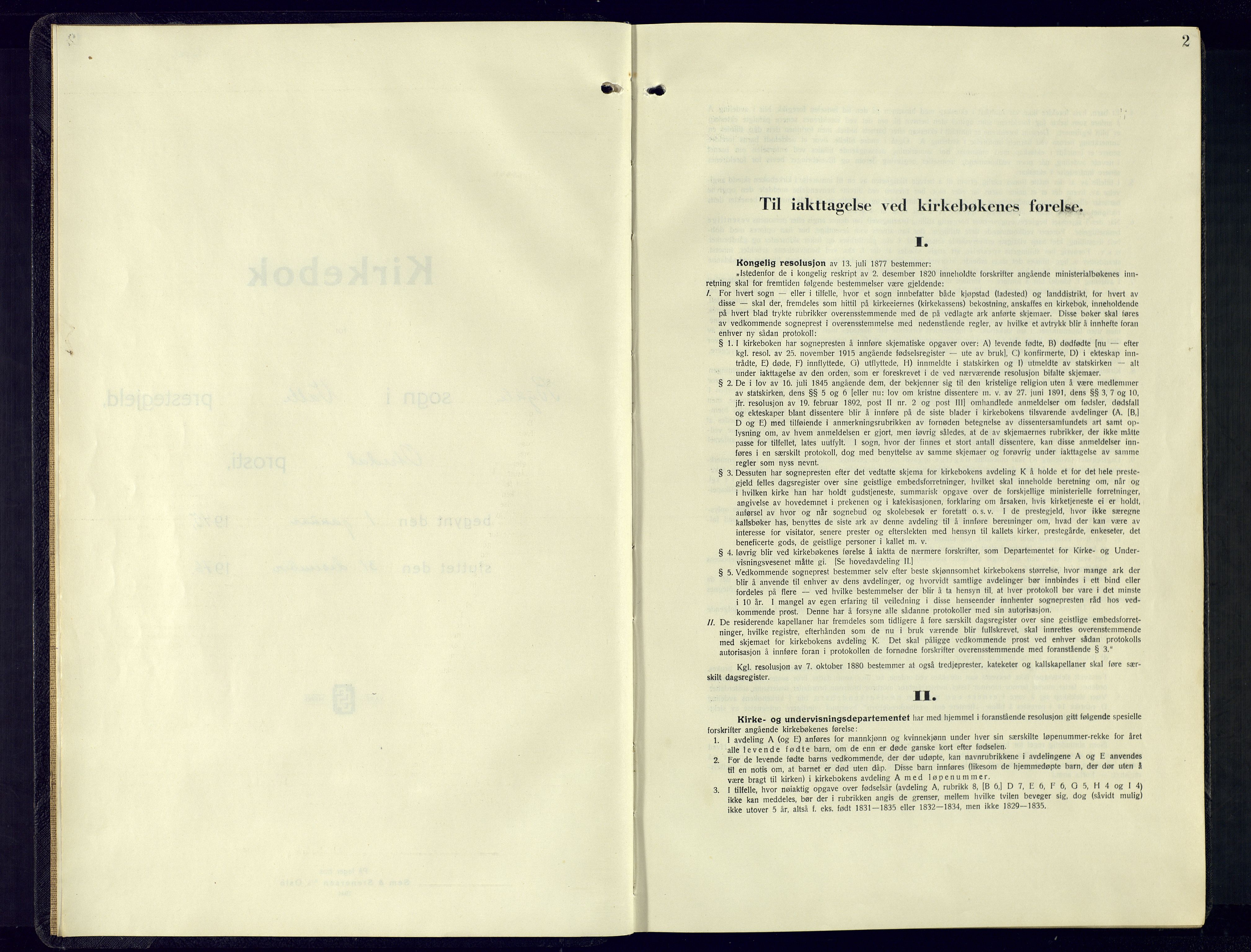 Valle sokneprestkontor, SAK/1111-0044/F/Fb/Fba/L0005: Parish register (copy) no. B-5, 1945-1977, p. 2