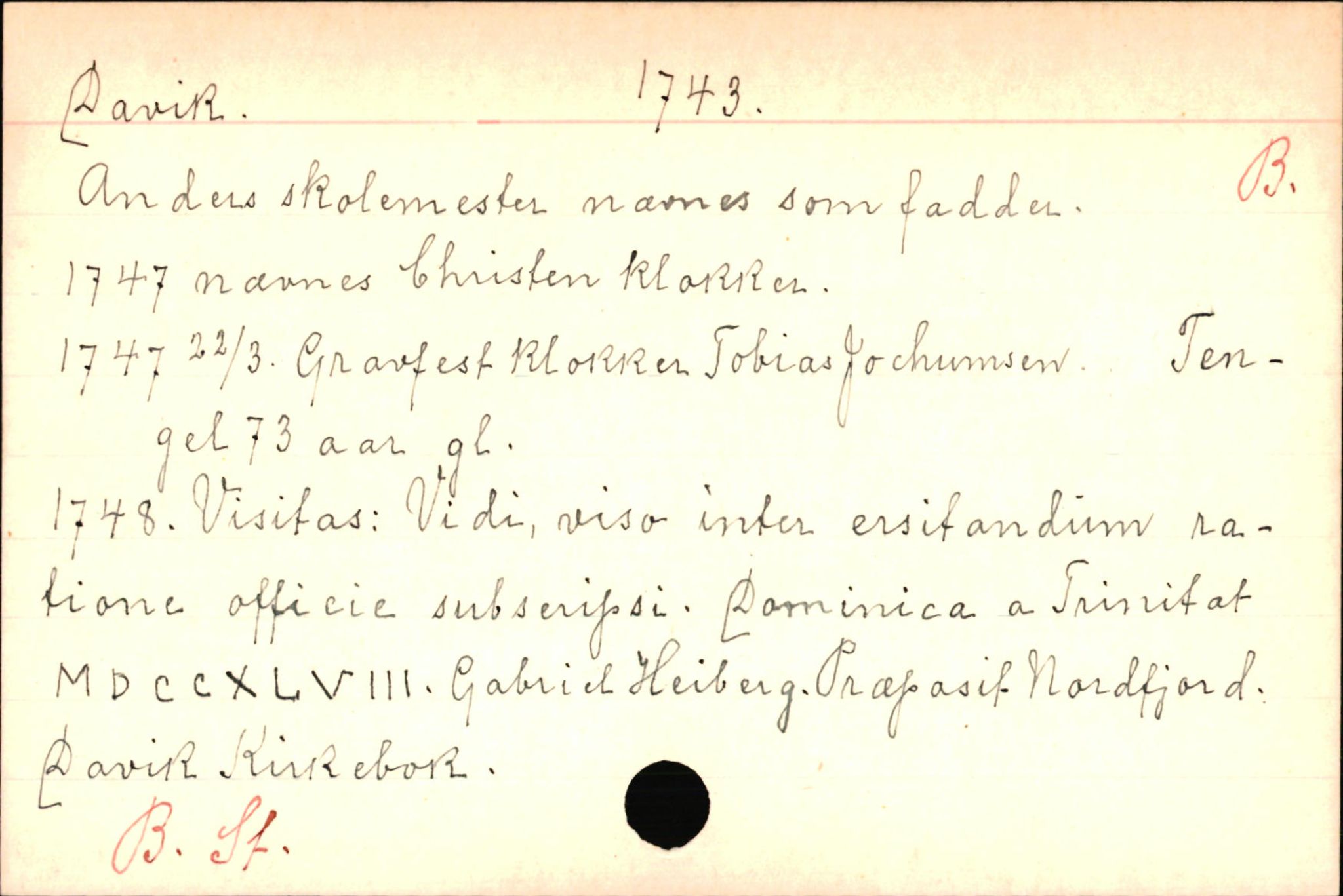 Haugen, Johannes - lærer, AV/SAB-SAB/PA-0036/01/L0001: Om klokkere og lærere, 1521-1904, p. 9623