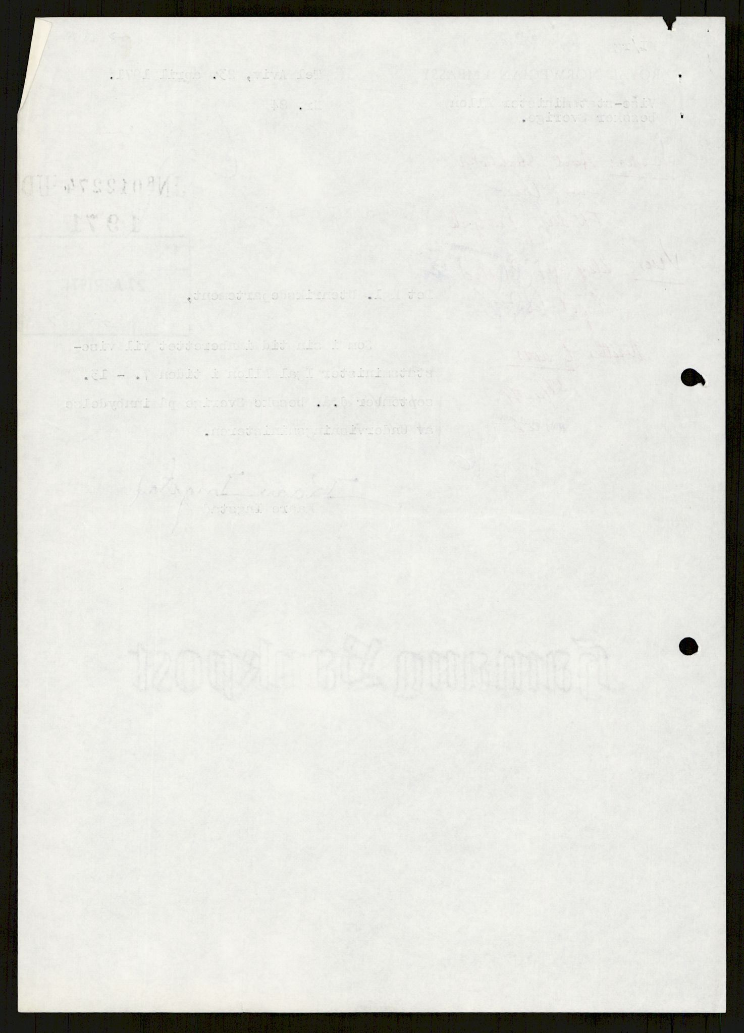 Utenriksdepartementet, hovedarkiv, AV/RA-S-6794/D/Db/Dba/L0776/0003: Verdenspolitikk. Fremmede staters politikk (G.L.) / Israel: Politikk (2 mapper), 1970-1972, p. 212
