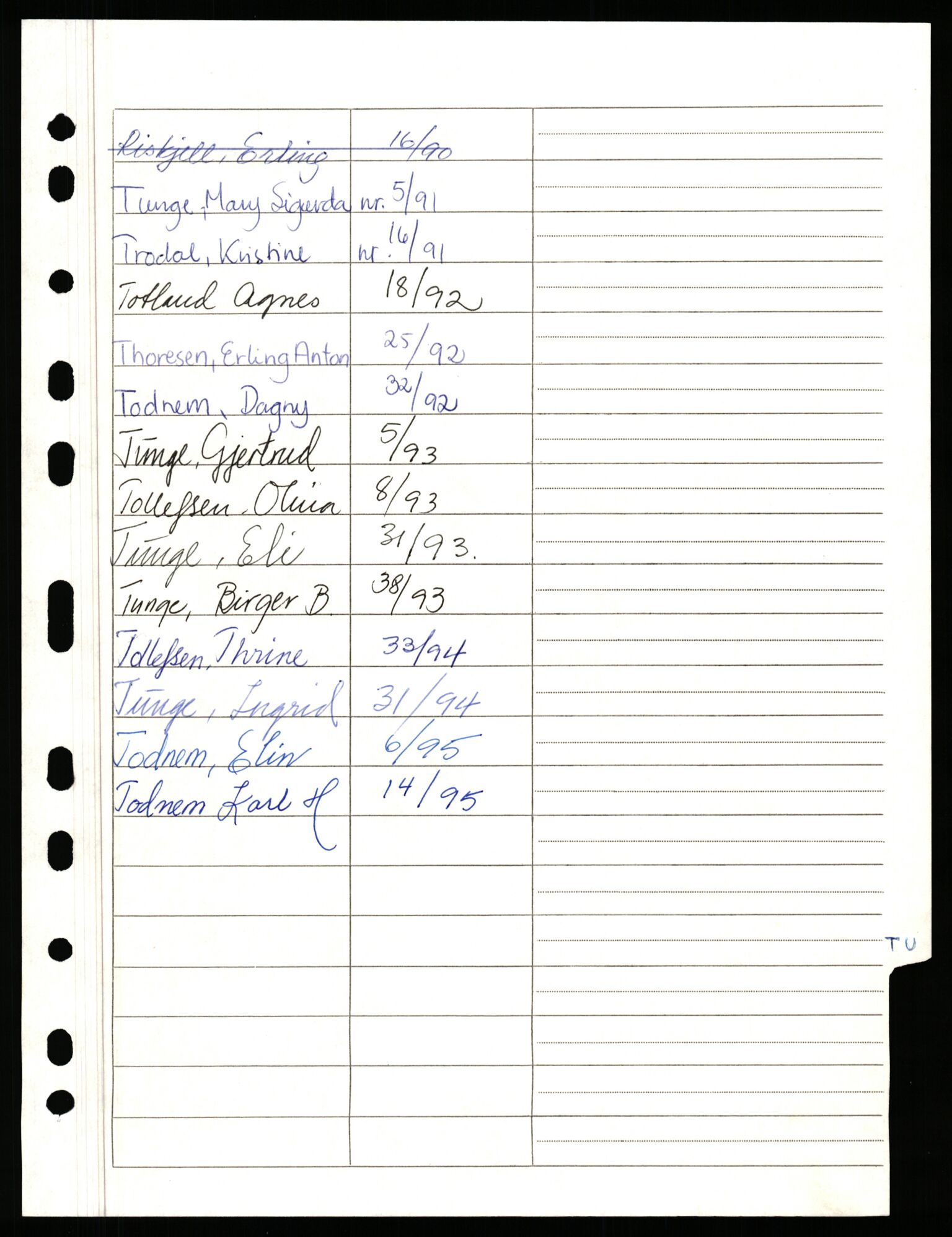 Randaberg lensmannskontor, AV/SAST-A-100102/Gga/L0002: Dødsfallsprotokoller, 1960-2003, p. 1304