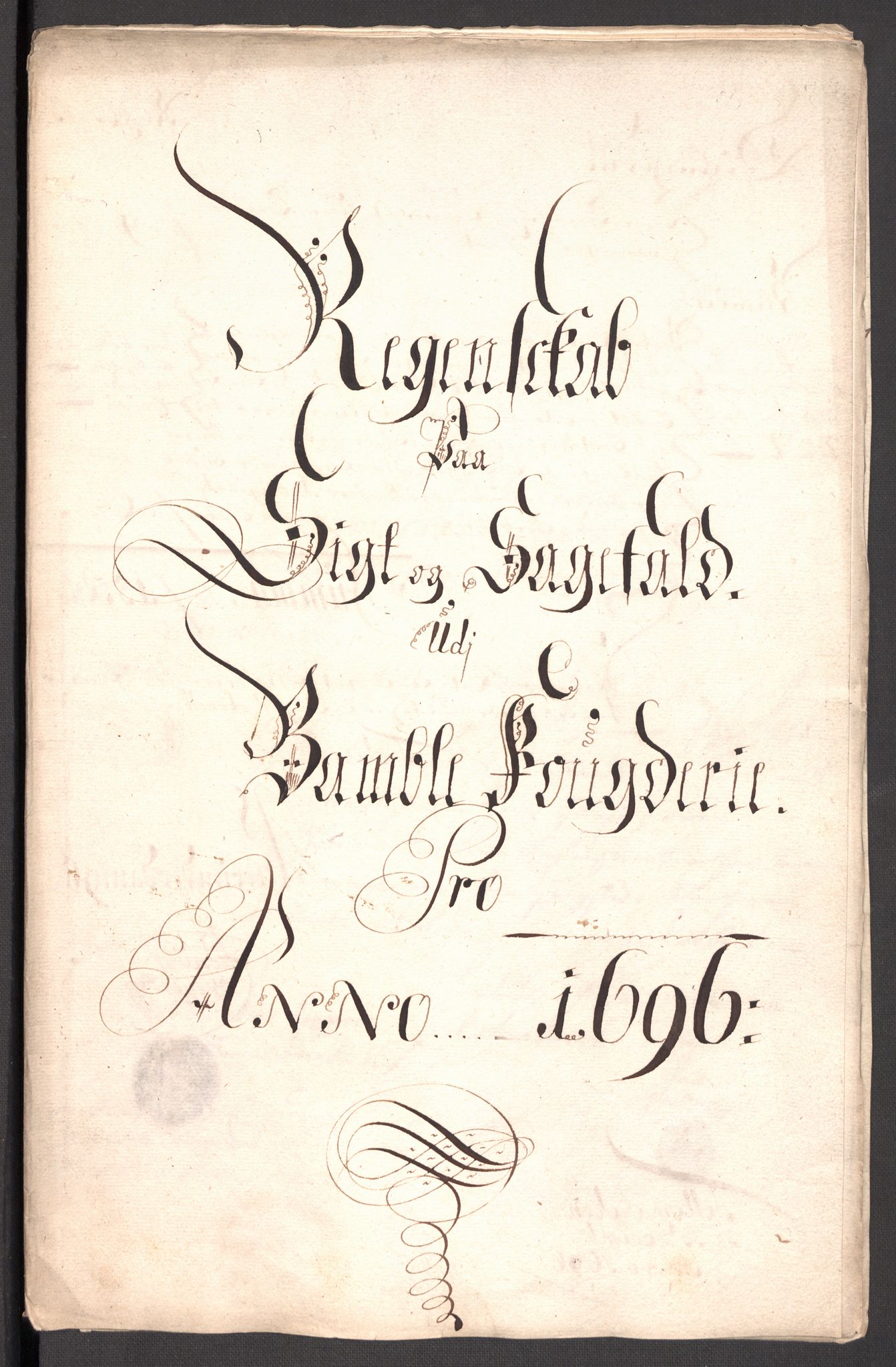 Rentekammeret inntil 1814, Reviderte regnskaper, Fogderegnskap, RA/EA-4092/R36/L2095: Fogderegnskap Øvre og Nedre Telemark og Bamble, 1696, p. 40