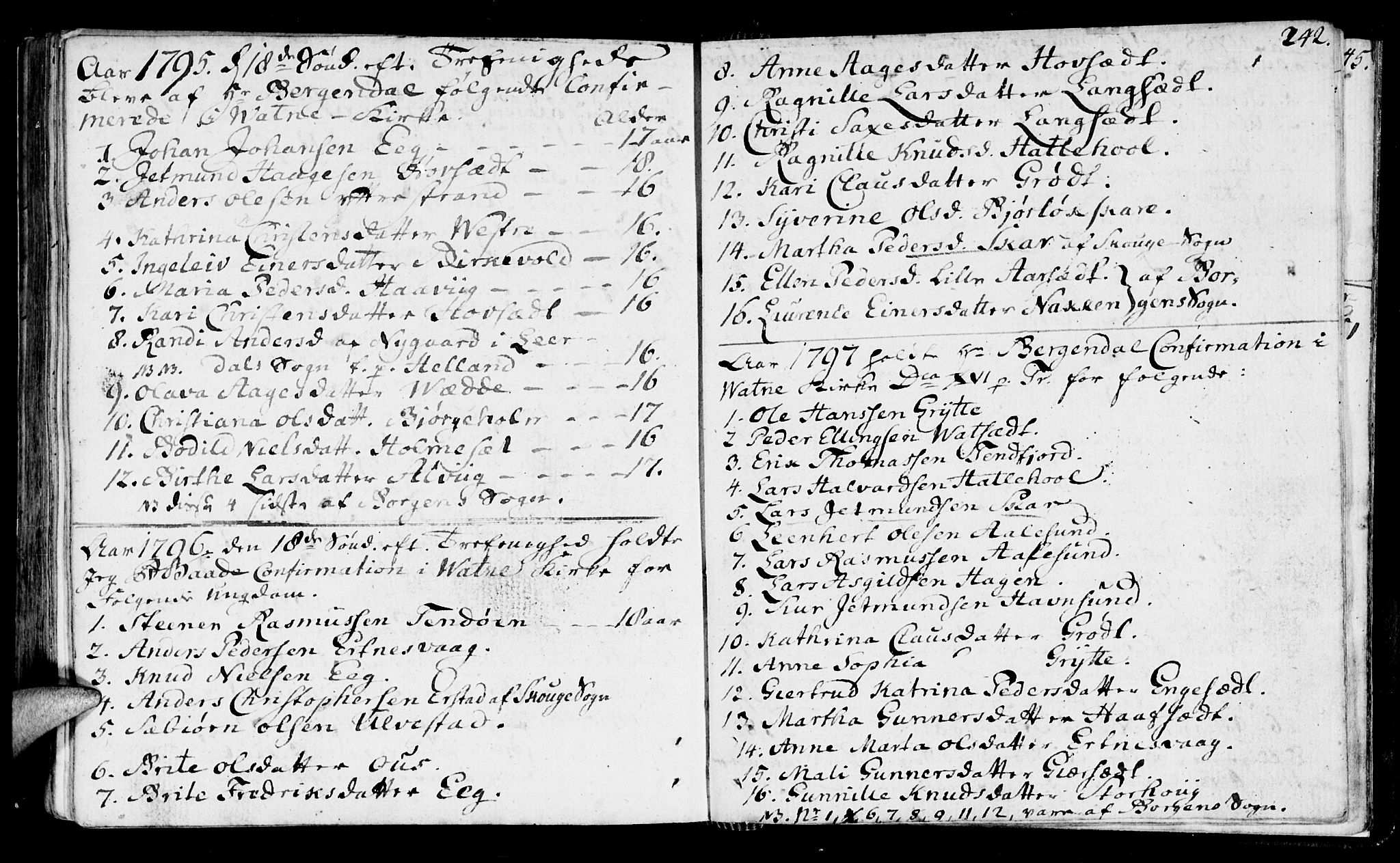 Ministerialprotokoller, klokkerbøker og fødselsregistre - Møre og Romsdal, AV/SAT-A-1454/525/L0372: Parish register (official) no. 525A02, 1778-1817, p. 242