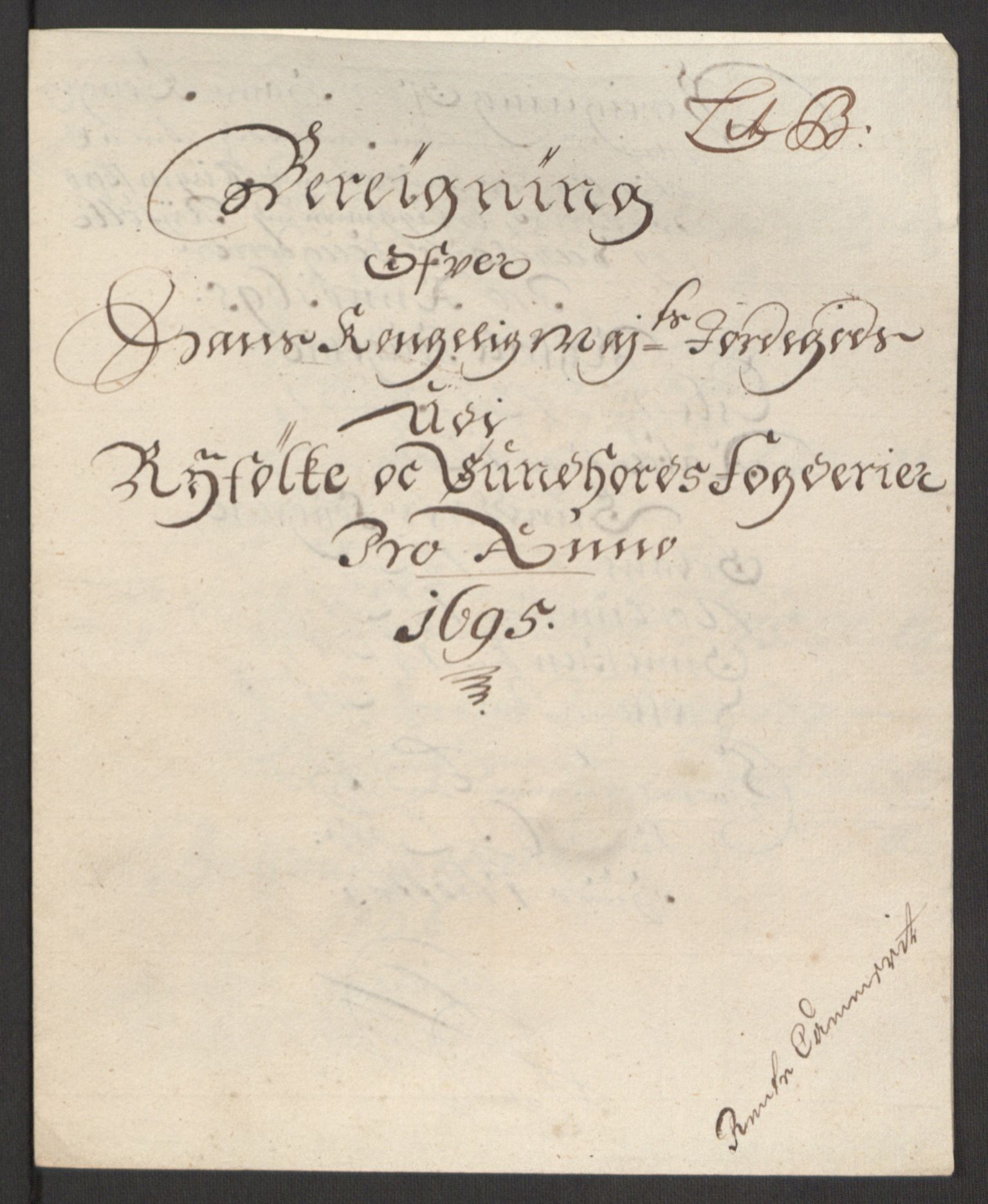 Rentekammeret inntil 1814, Reviderte regnskaper, Fogderegnskap, RA/EA-4092/R48/L2976: Fogderegnskap Sunnhordland og Hardanger, 1695-1696, p. 90
