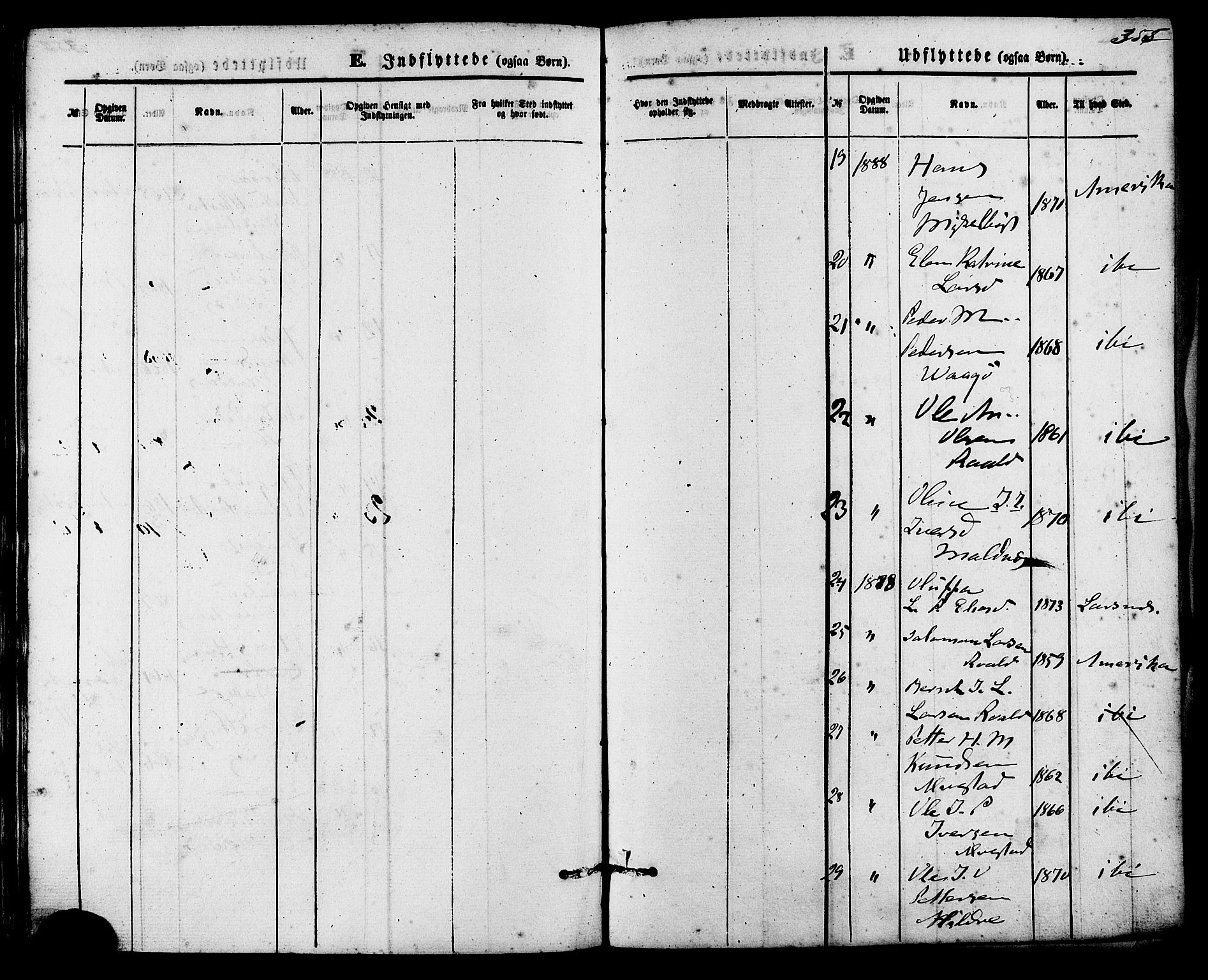 Ministerialprotokoller, klokkerbøker og fødselsregistre - Møre og Romsdal, AV/SAT-A-1454/536/L0500: Parish register (official) no. 536A09, 1876-1889, p. 355