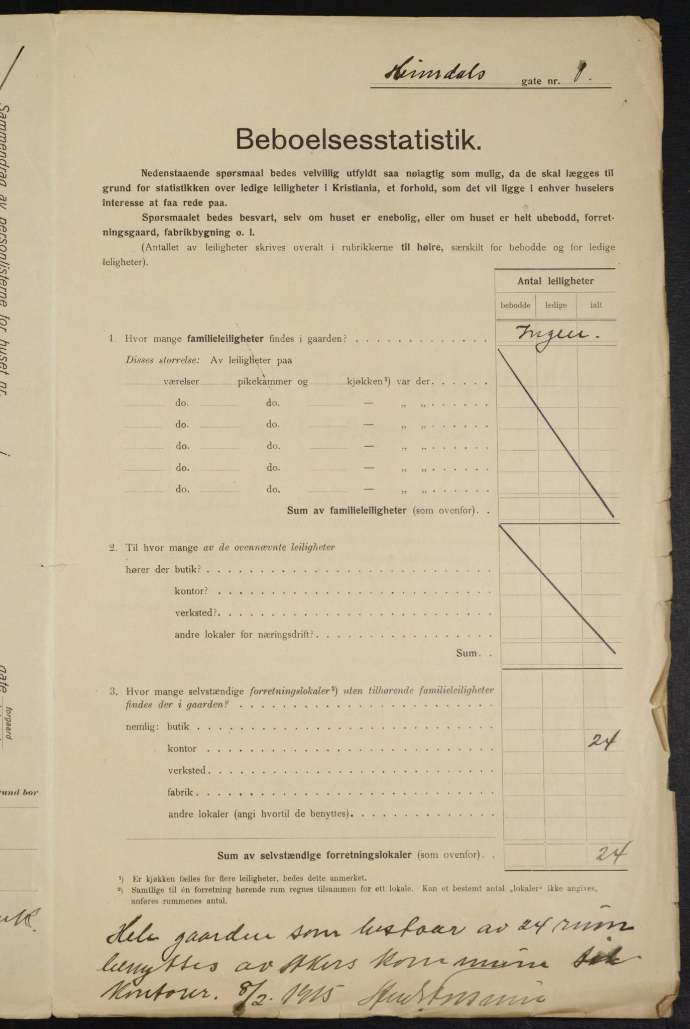 OBA, Municipal Census 1915 for Kristiania, 1915, p. 36192