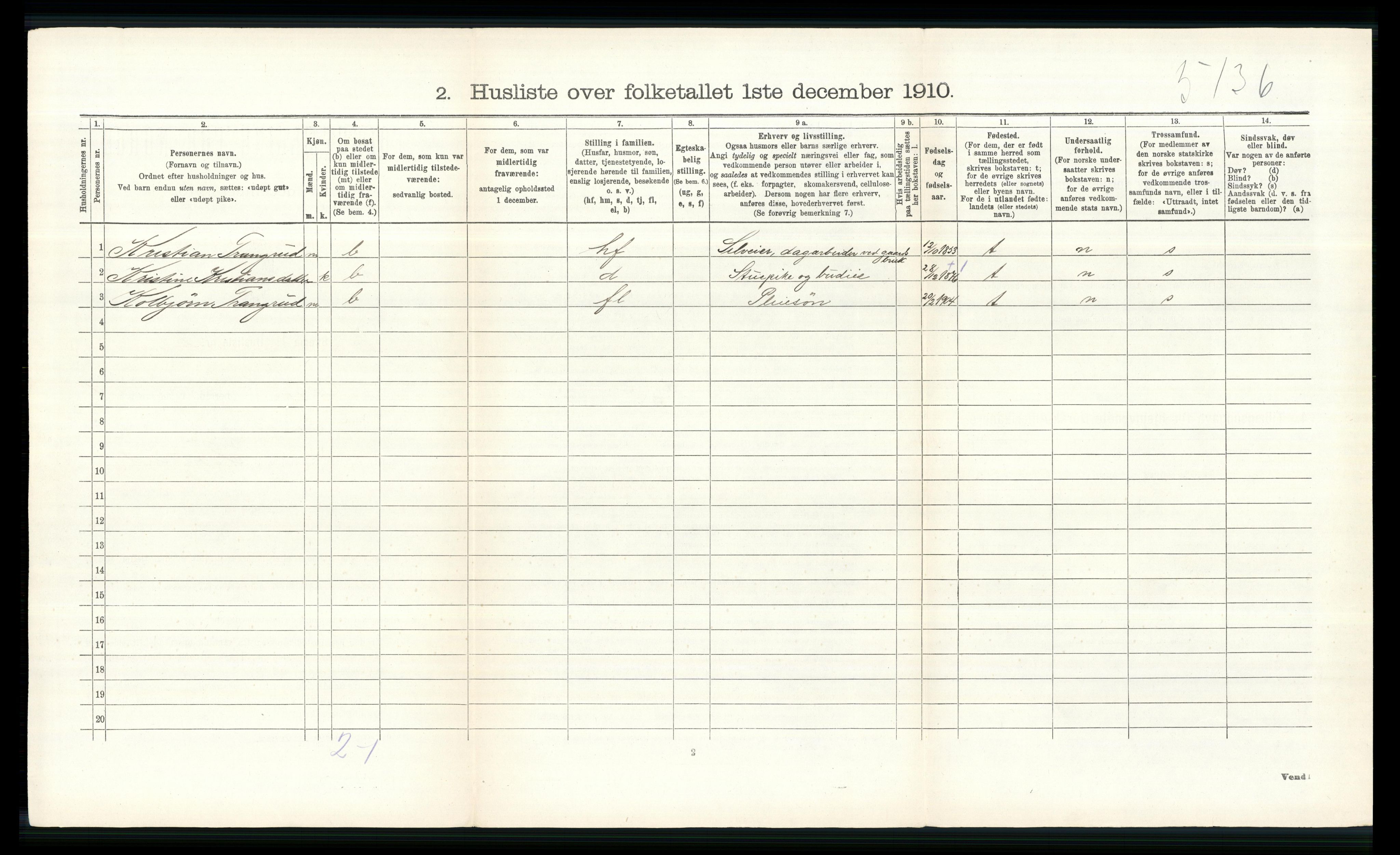 RA, 1910 census for Øyer, 1910, p. 470