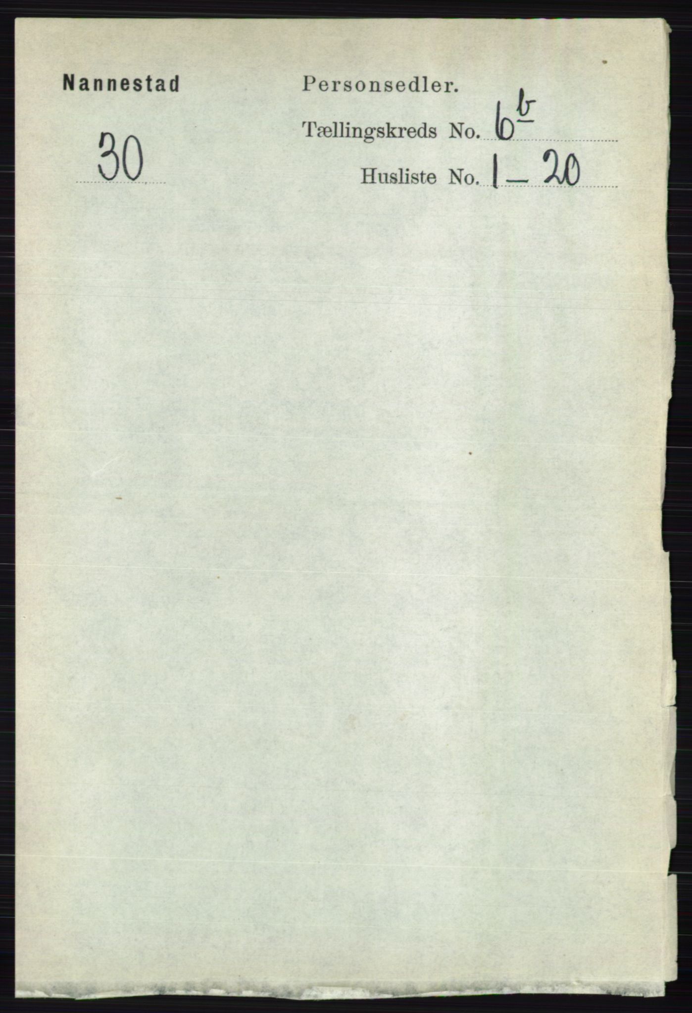 RA, 1891 census for 0238 Nannestad, 1891, p. 3417