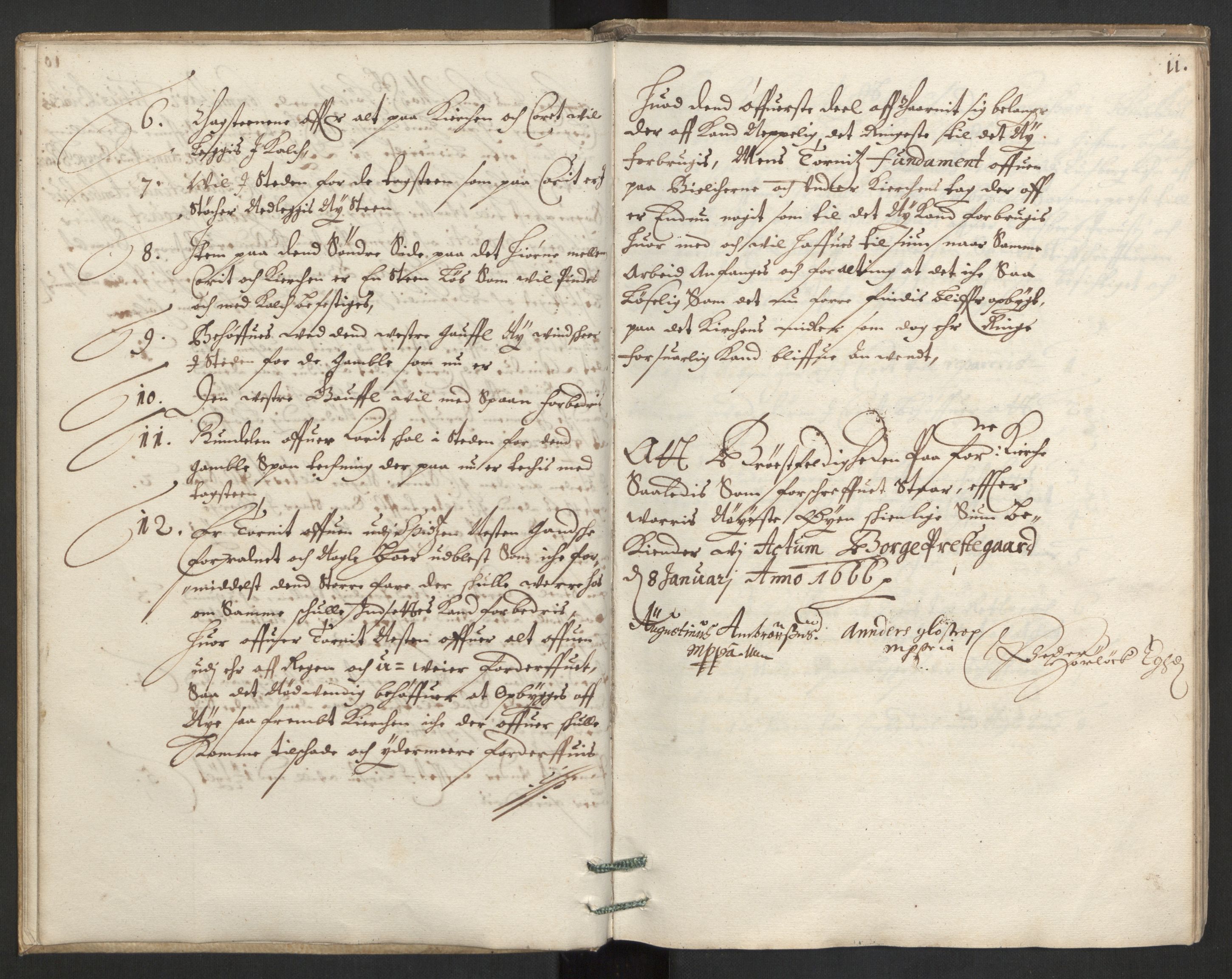Rentekammeret inntil 1814, Reviderte regnskaper, Kirkeregnskap, AV/RA-EA-4067/Ra/L0027/0002: Kirkeregnskap / Besiktigelser over kirkene i Tønsberg len og Brunla len, 1666, p. 10b-11a
