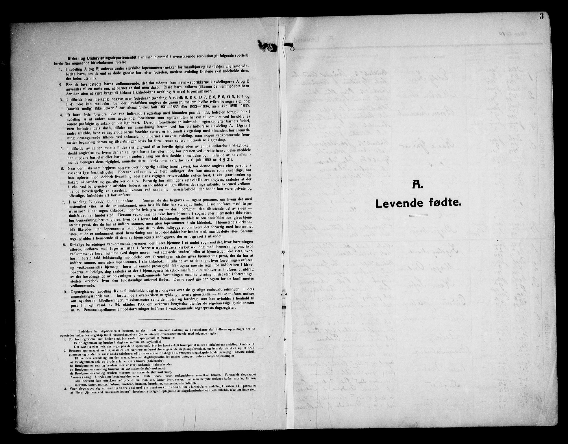 Sarpsborg prestekontor Kirkebøker, SAO/A-2006/F/Fa/L0008: Parish register (official) no. 8, 1910-1920, p. 3