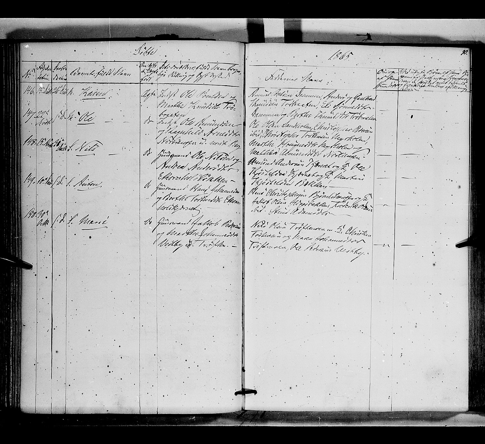 Nord-Odal prestekontor, SAH/PREST-032/H/Ha/Haa/L0003: Parish register (official) no. 3, 1851-1865, p. 90