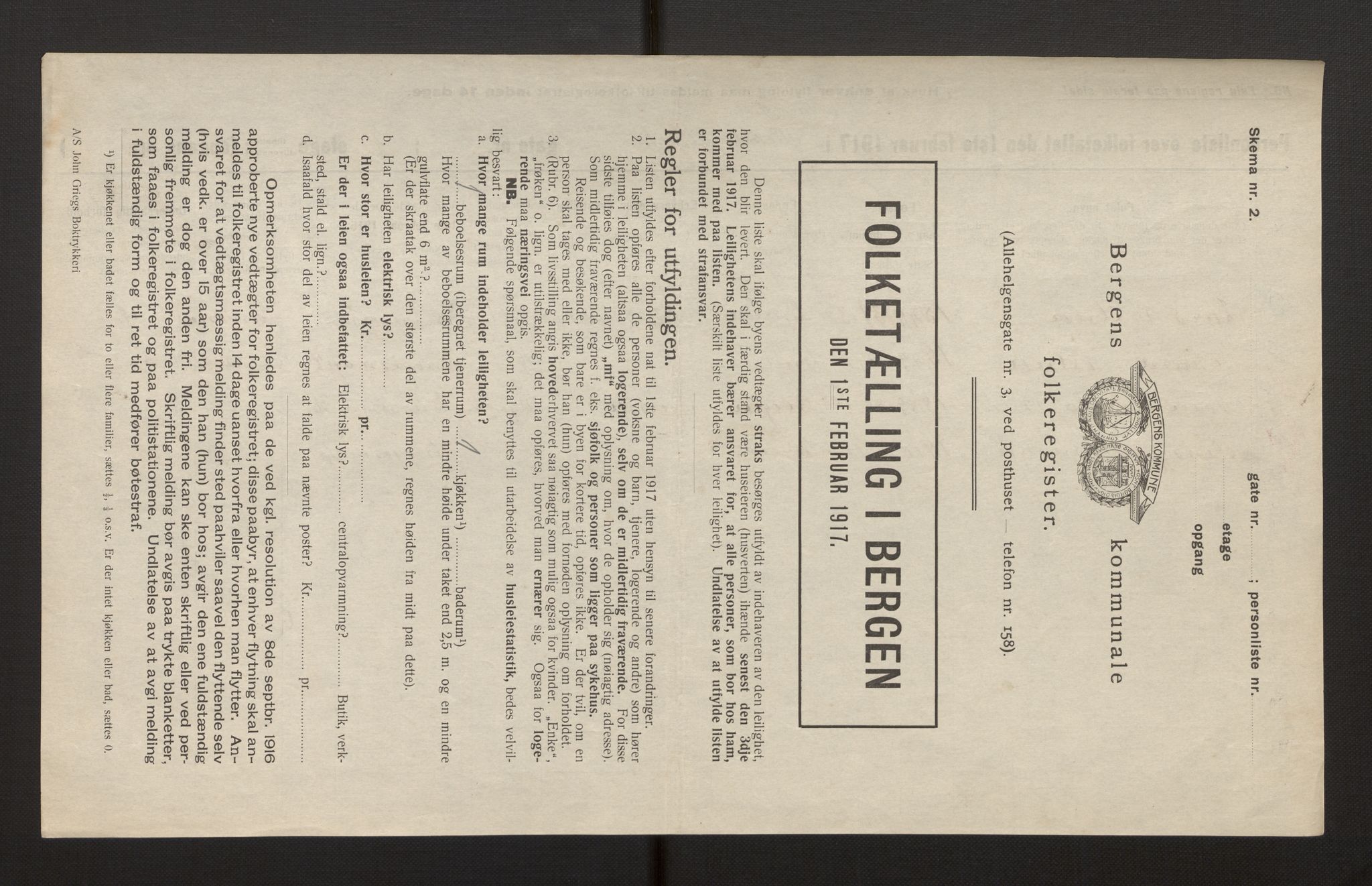 SAB, Municipal Census 1917 for Bergen, 1917, p. 18833