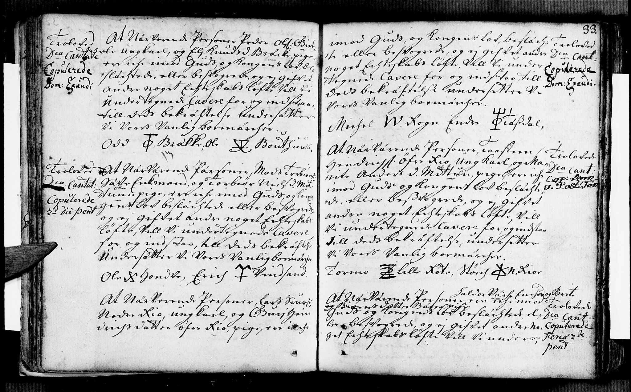 Voss sokneprestembete, AV/SAB-A-79001/H/Haa: Parish register (official) no. A 2, 1709-1730, p. 33