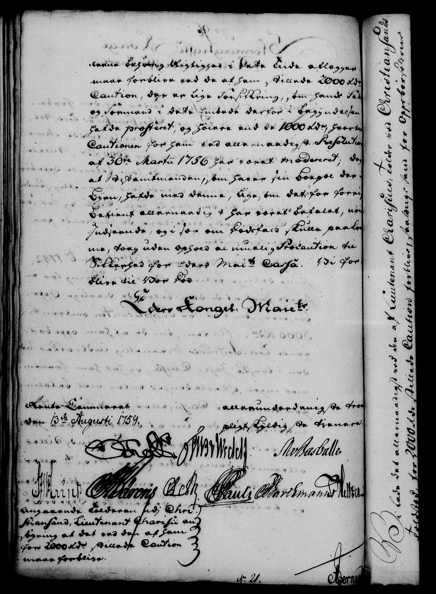 Rentekammeret, Kammerkanselliet, RA/EA-3111/G/Gf/Gfa/L0041: Norsk relasjons- og resolusjonsprotokoll (merket RK 52.41), 1759, p. 510