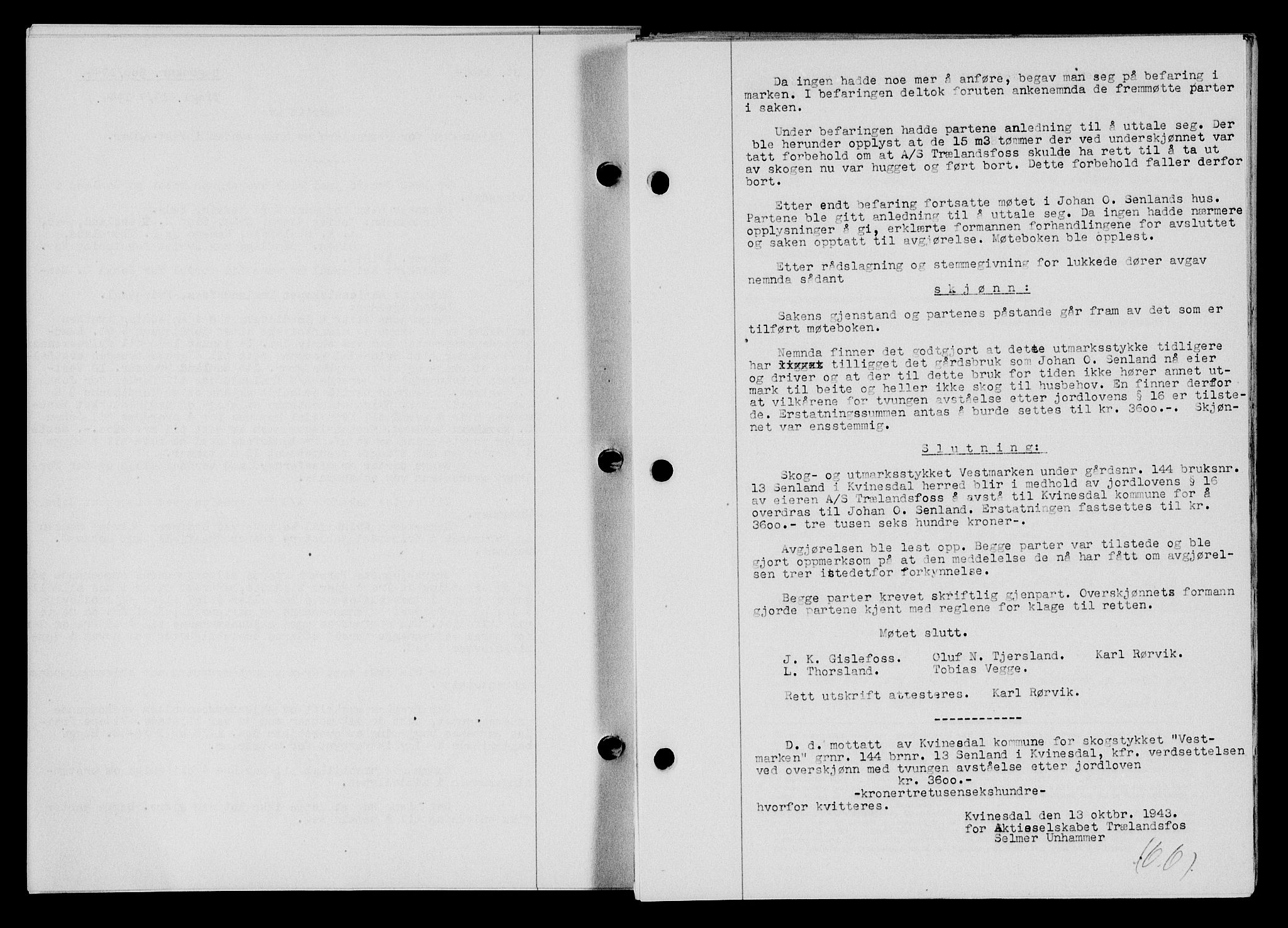 Flekkefjord sorenskriveri, SAK/1221-0001/G/Gb/Gba/L0059: Mortgage book no. A-7, 1944-1945, Diary no: : 506/1944