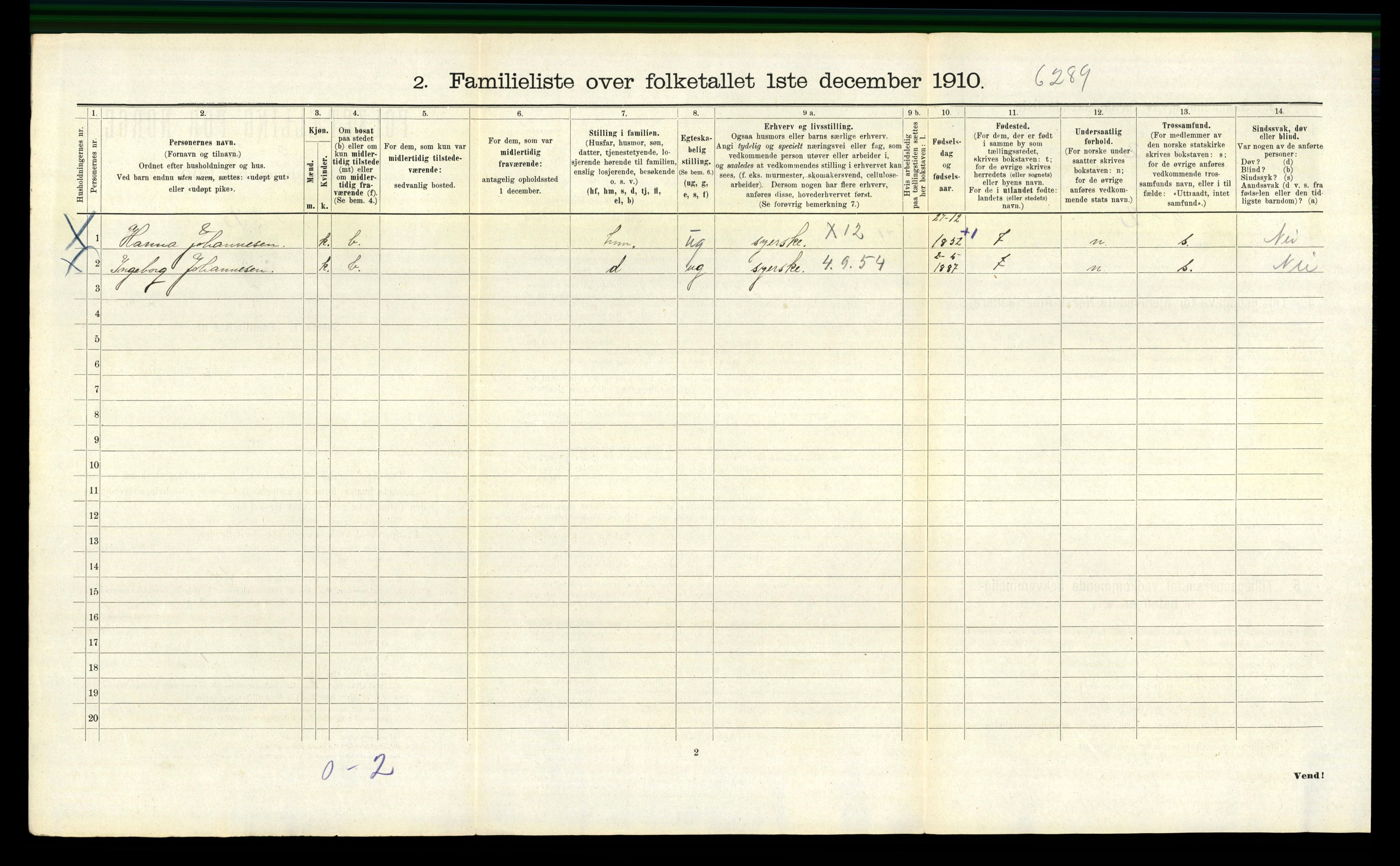 RA, 1910 census for Bergen, 1910, p. 21946