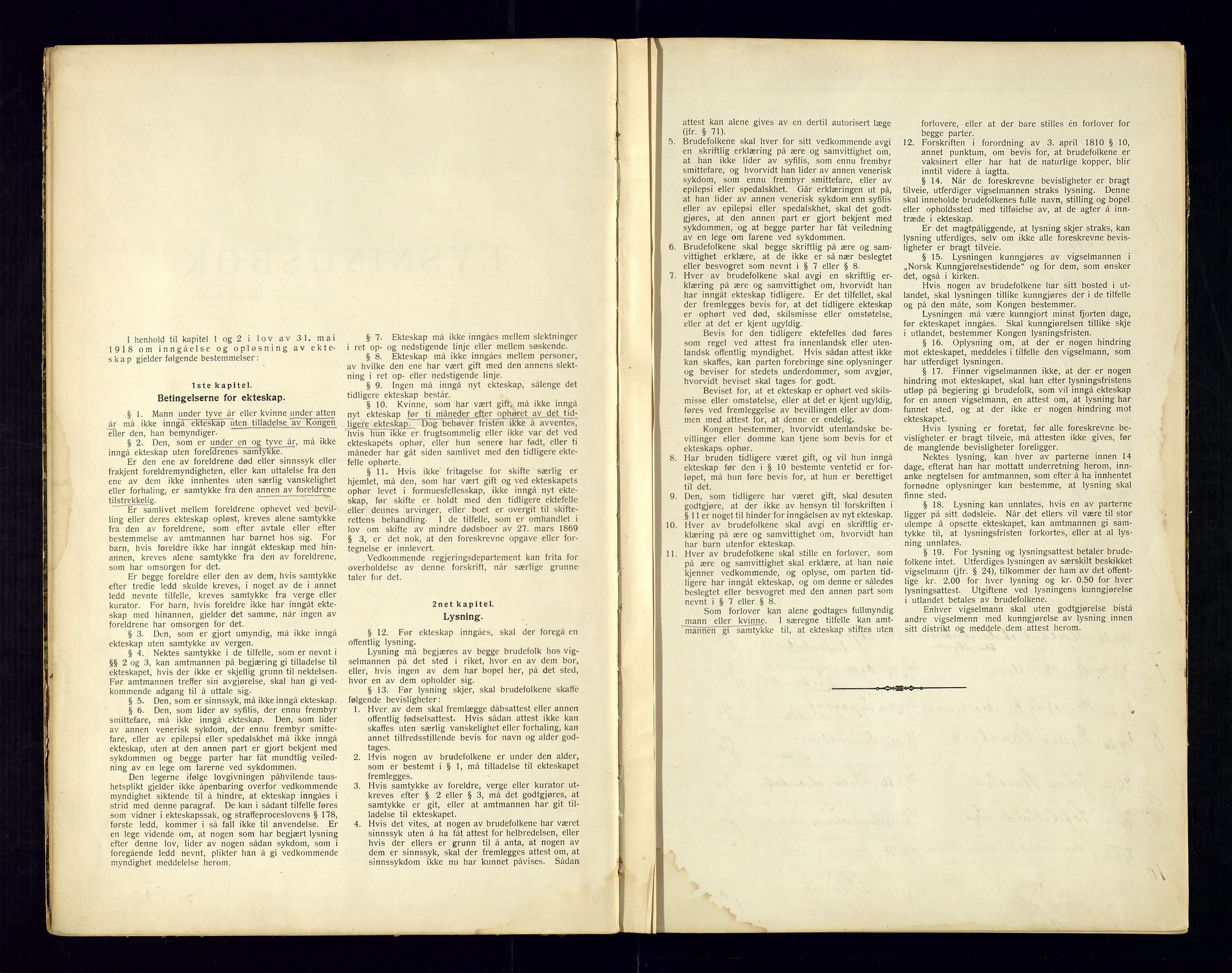 Metodistmenigheten, Arendal, AV/SAK-1292-0011/F/Fc/L0001/0001: Marriage register (dissenter) no. 1.1, 1920-1969
