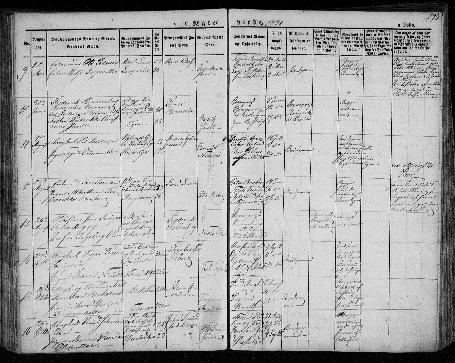 Øyestad sokneprestkontor, AV/SAK-1111-0049/F/Fa/L0013: Parish register (official) no. A 13, 1827-1842, p. 293