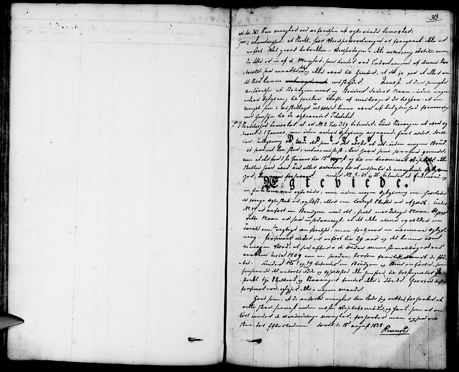 Førde sokneprestembete, SAB/A-79901/H/Haa/Haaa/L0006: Parish register (official) no. A 6, 1821-1842, p. 313