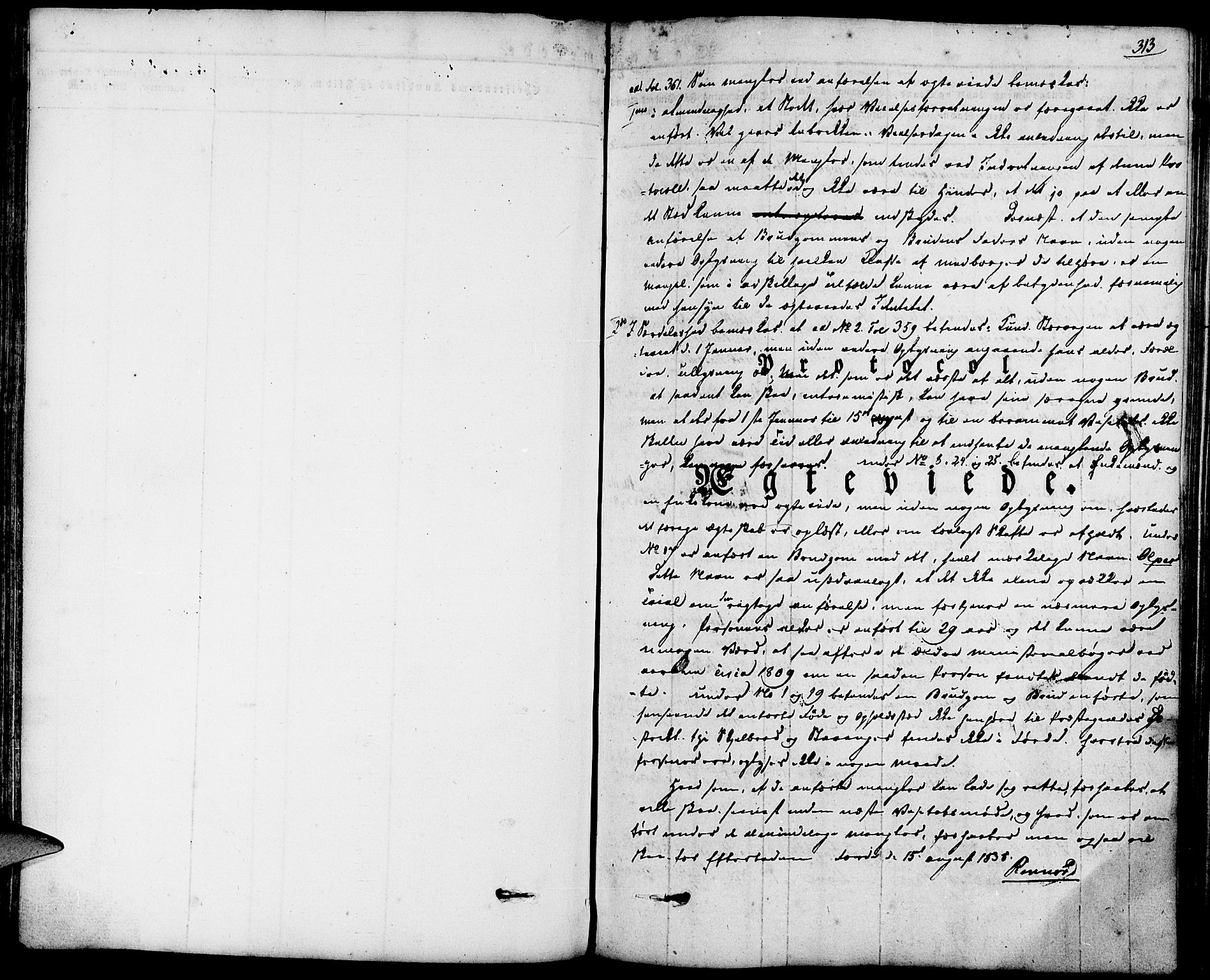 Førde sokneprestembete, AV/SAB-A-79901/H/Haa/Haaa/L0006: Parish register (official) no. A 6, 1821-1842, p. 313