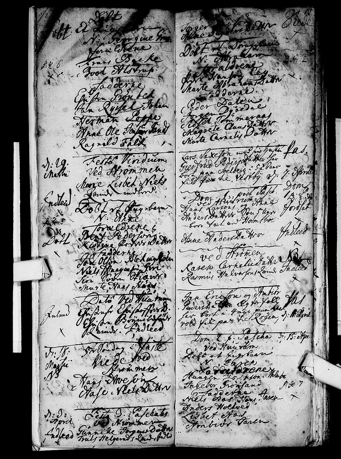 Hurum kirkebøker, AV/SAKO-A-229/F/Fa/L0005: Parish register (official) no. 5, 1735-1739, p. 12-13