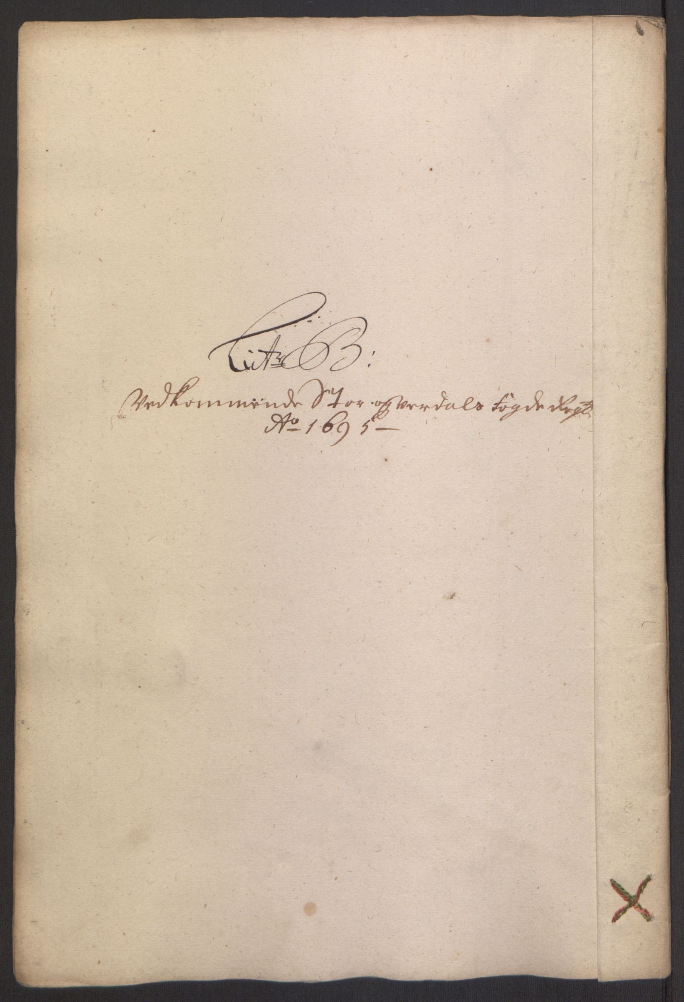 Rentekammeret inntil 1814, Reviderte regnskaper, Fogderegnskap, RA/EA-4092/R62/L4187: Fogderegnskap Stjørdal og Verdal, 1695, p. 55