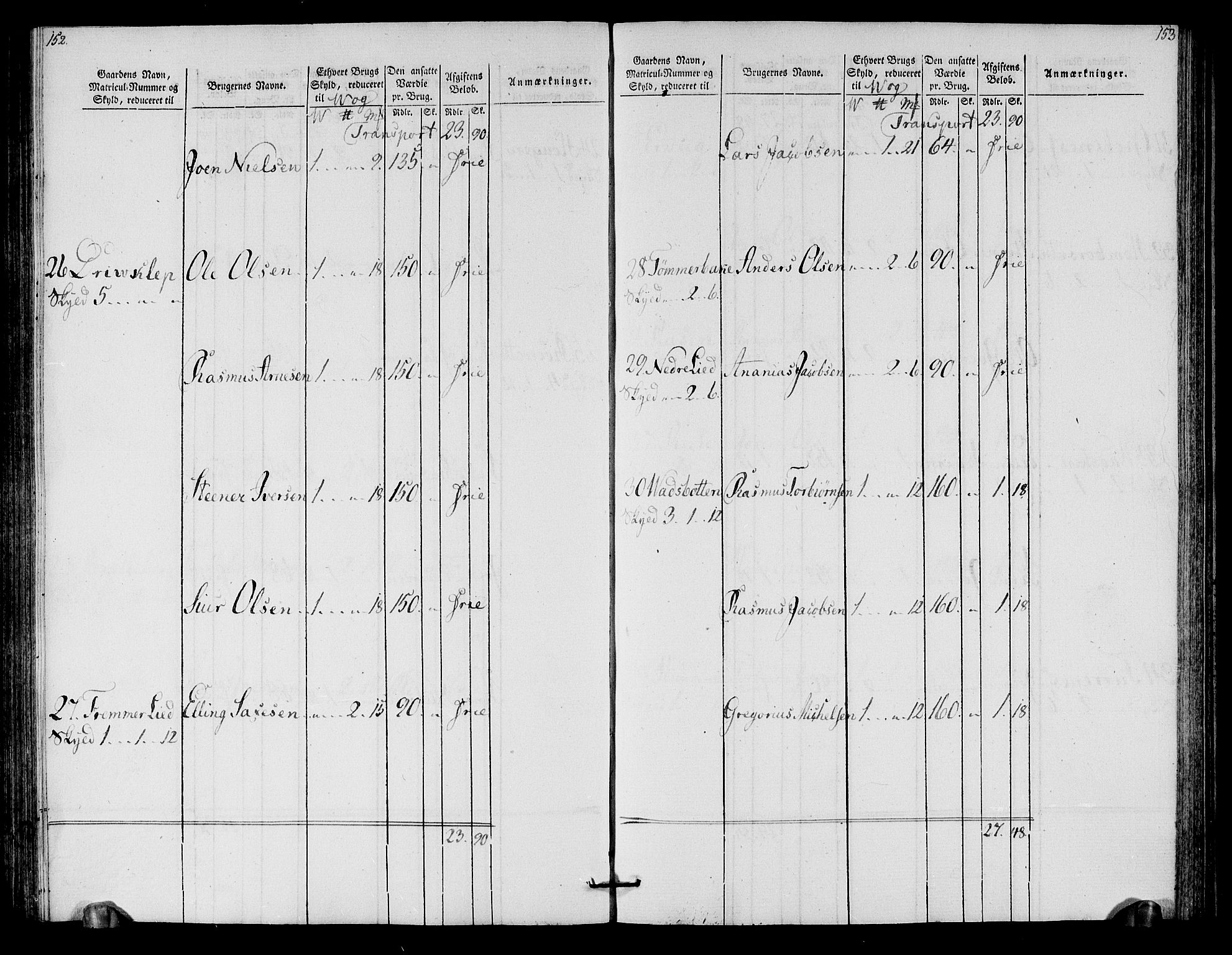 Rentekammeret inntil 1814, Realistisk ordnet avdeling, AV/RA-EA-4070/N/Ne/Nea/L0125b: Sunnmøre fogderi. Oppebørselsregister for fogderiets søndre del, 1803, p. 78