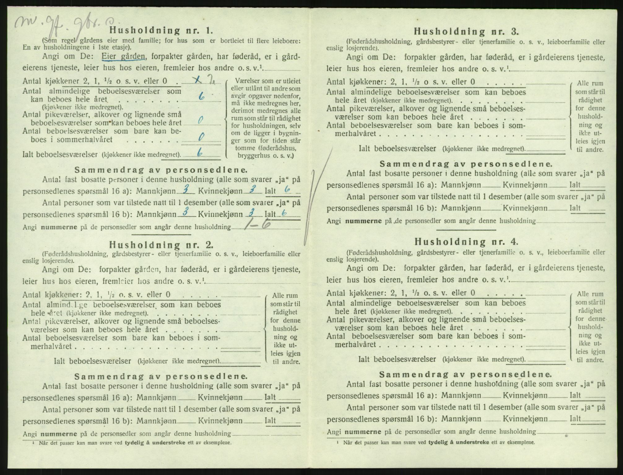 SAKO, 1920 census for Hedrum, 1920, p. 1210