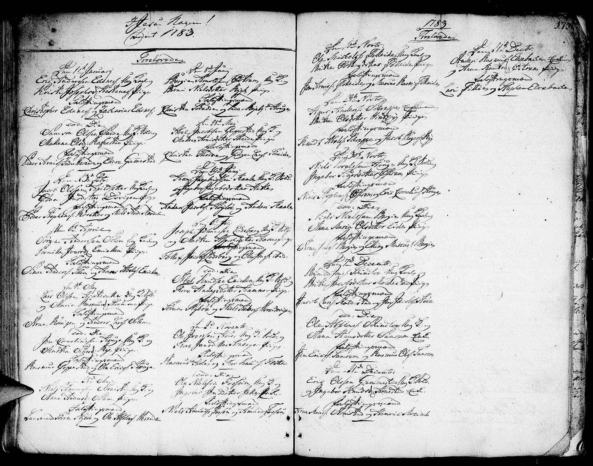 Gloppen sokneprestembete, SAB/A-80101/H/Haa/Haaa/L0004: Parish register (official) no. A 4, 1758-1784, p. 173