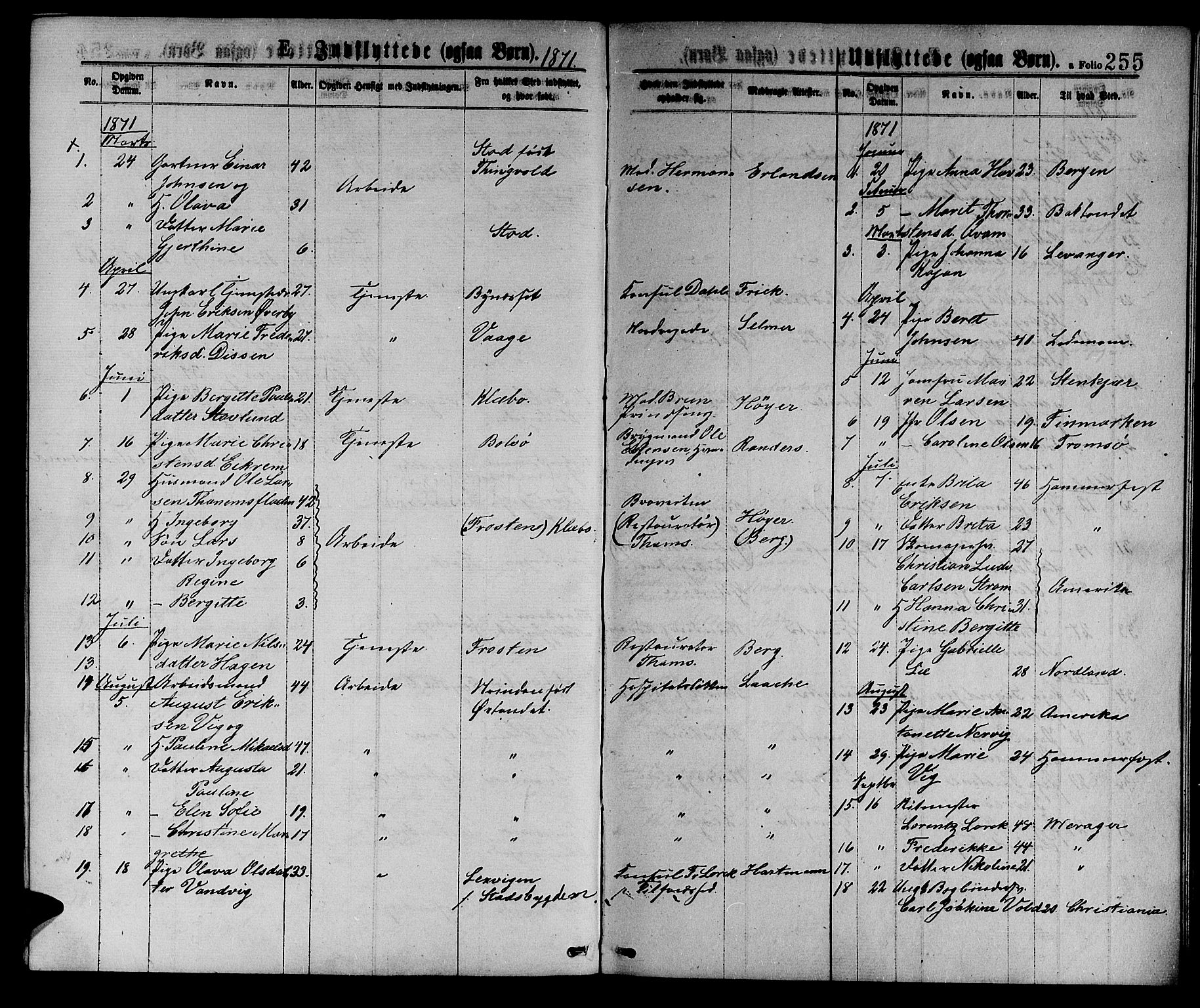 Ministerialprotokoller, klokkerbøker og fødselsregistre - Sør-Trøndelag, SAT/A-1456/601/L0088: Parish register (copy) no. 601C06, 1870-1878, p. 255
