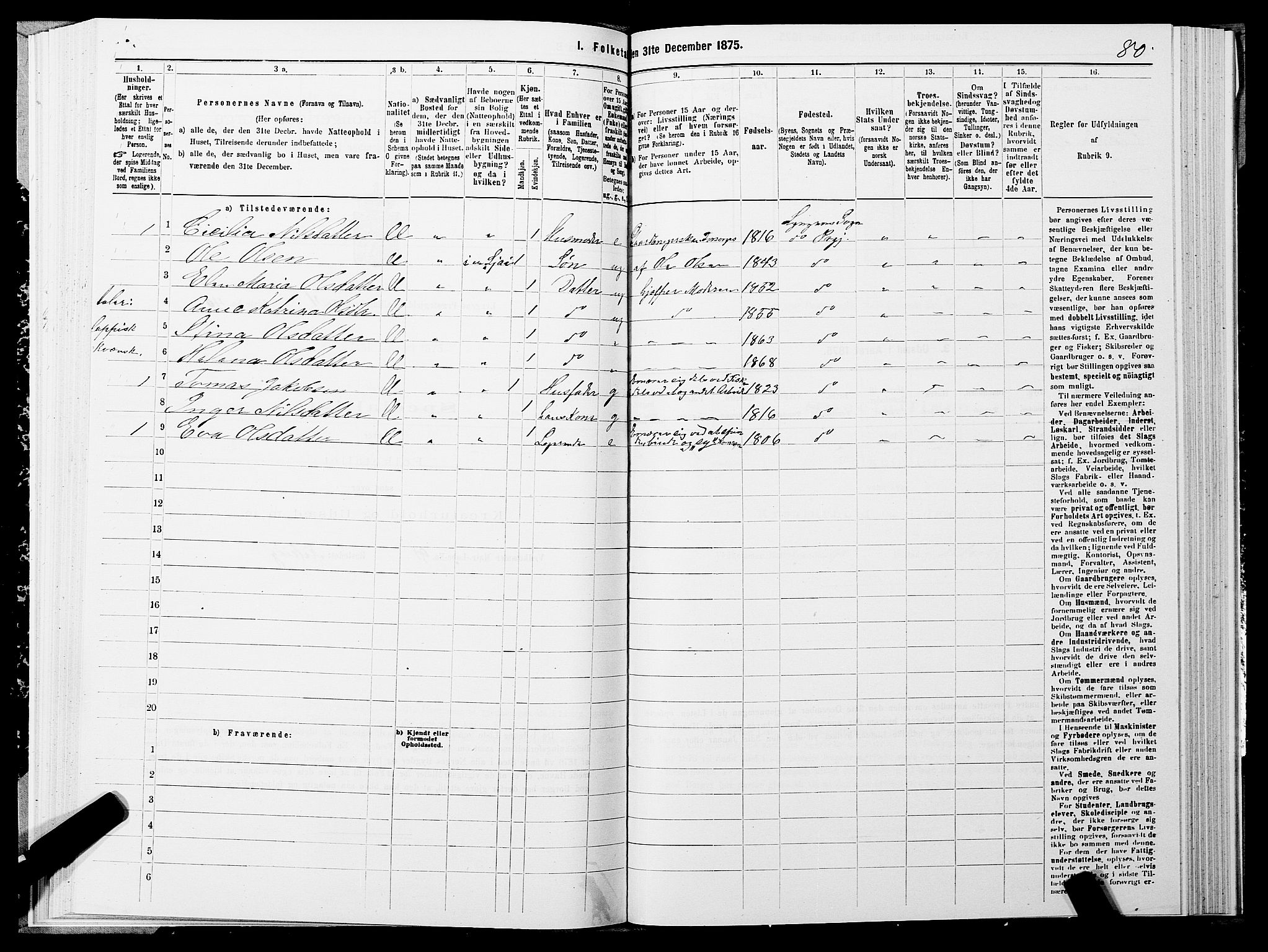 SATØ, 1875 census for 1938P Lyngen, 1875, p. 4080