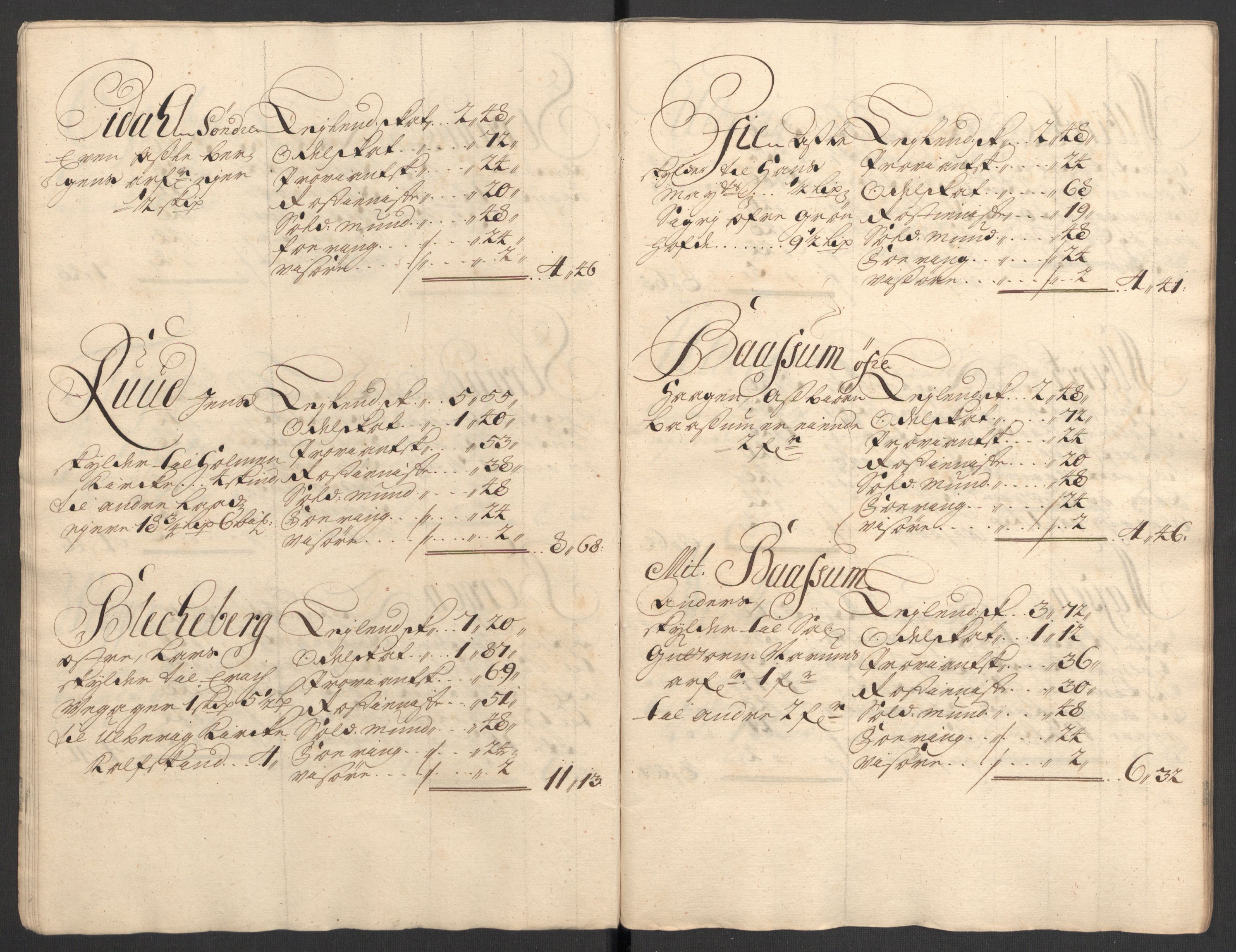 Rentekammeret inntil 1814, Reviderte regnskaper, Fogderegnskap, AV/RA-EA-4092/R31/L1702: Fogderegnskap Hurum, Røyken, Eiker, Lier og Buskerud, 1708, p. 192