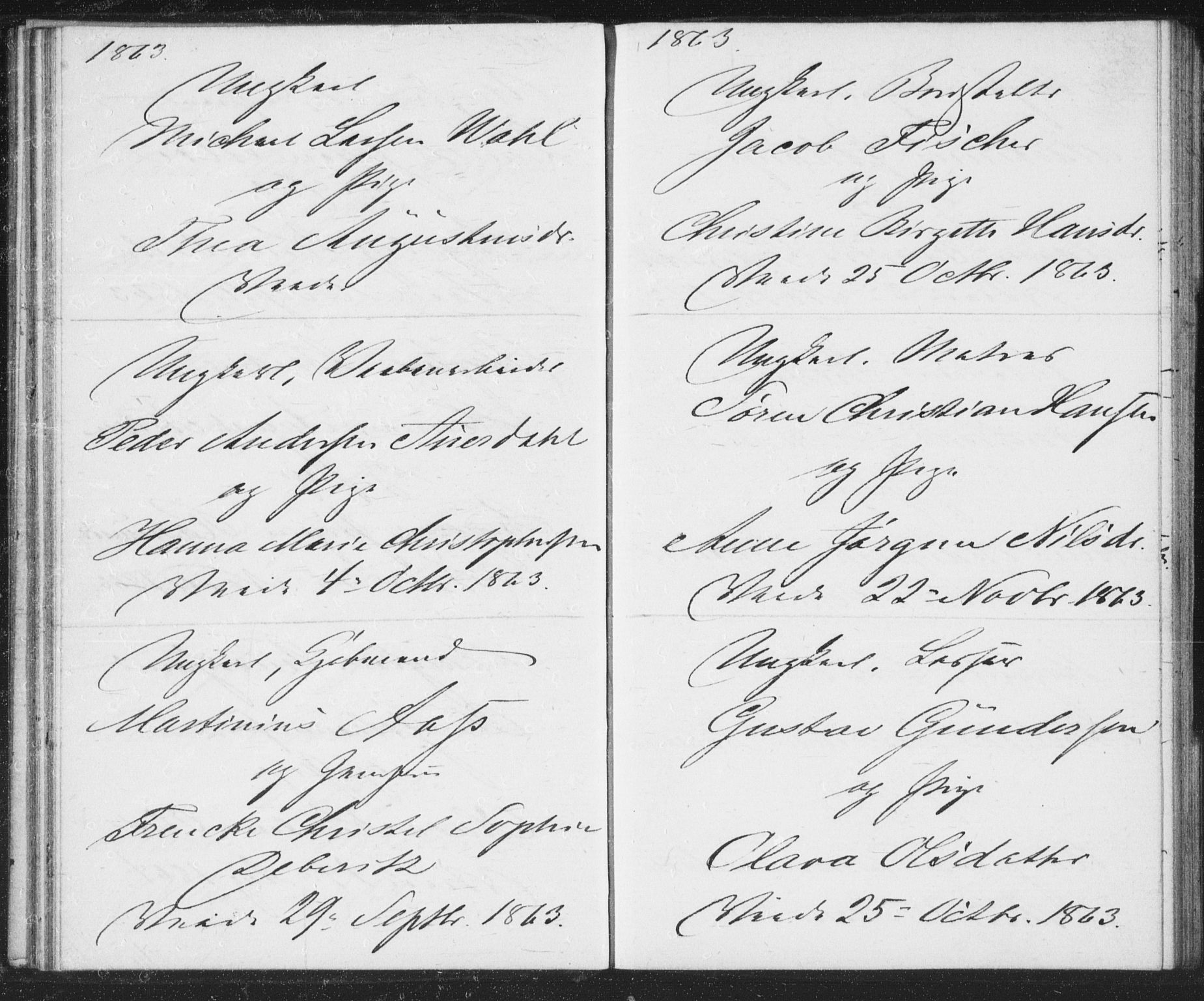 Bragernes kirkebøker, AV/SAKO-A-6/H/Ha/L0004: Banns register no. 4, 1860-1866